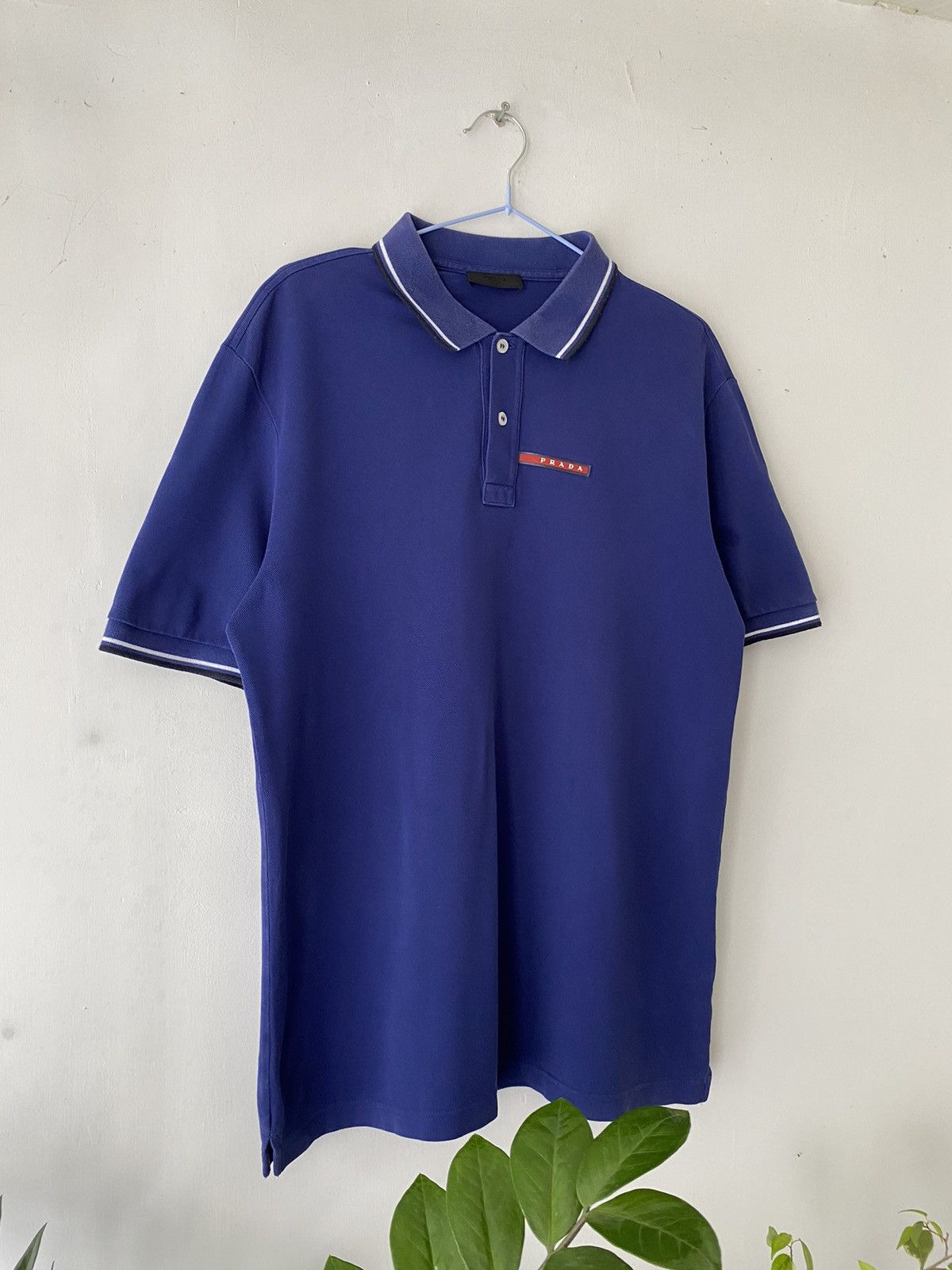 Prada Prada Vintage Red Tab Polo Size US M / EU 48-50 / 2 - 3 Thumbnail