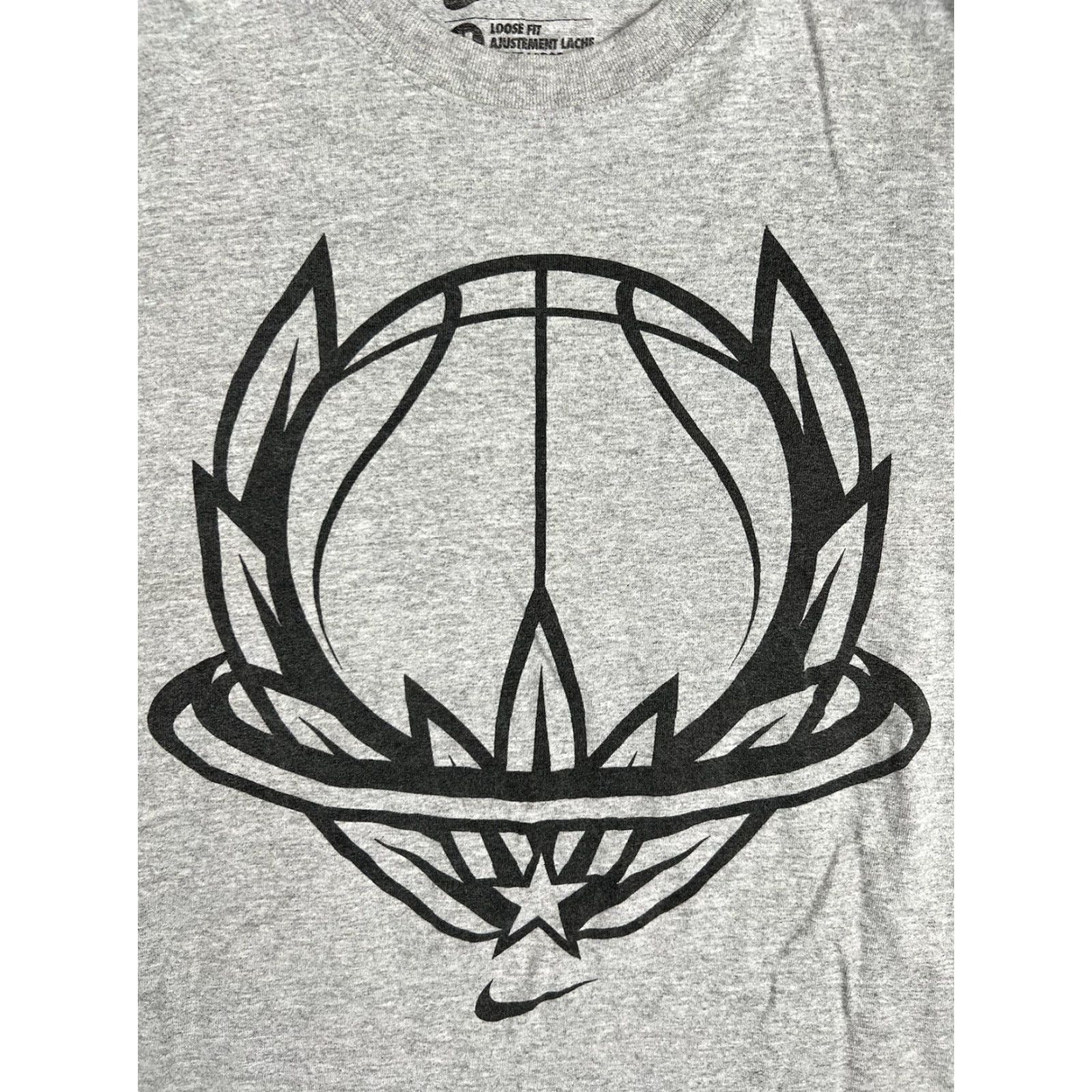 Nike Nike Basketball T-Shirt Size Medium Gray Size US M / EU 48-50 / 2 - 2 Thumbnail