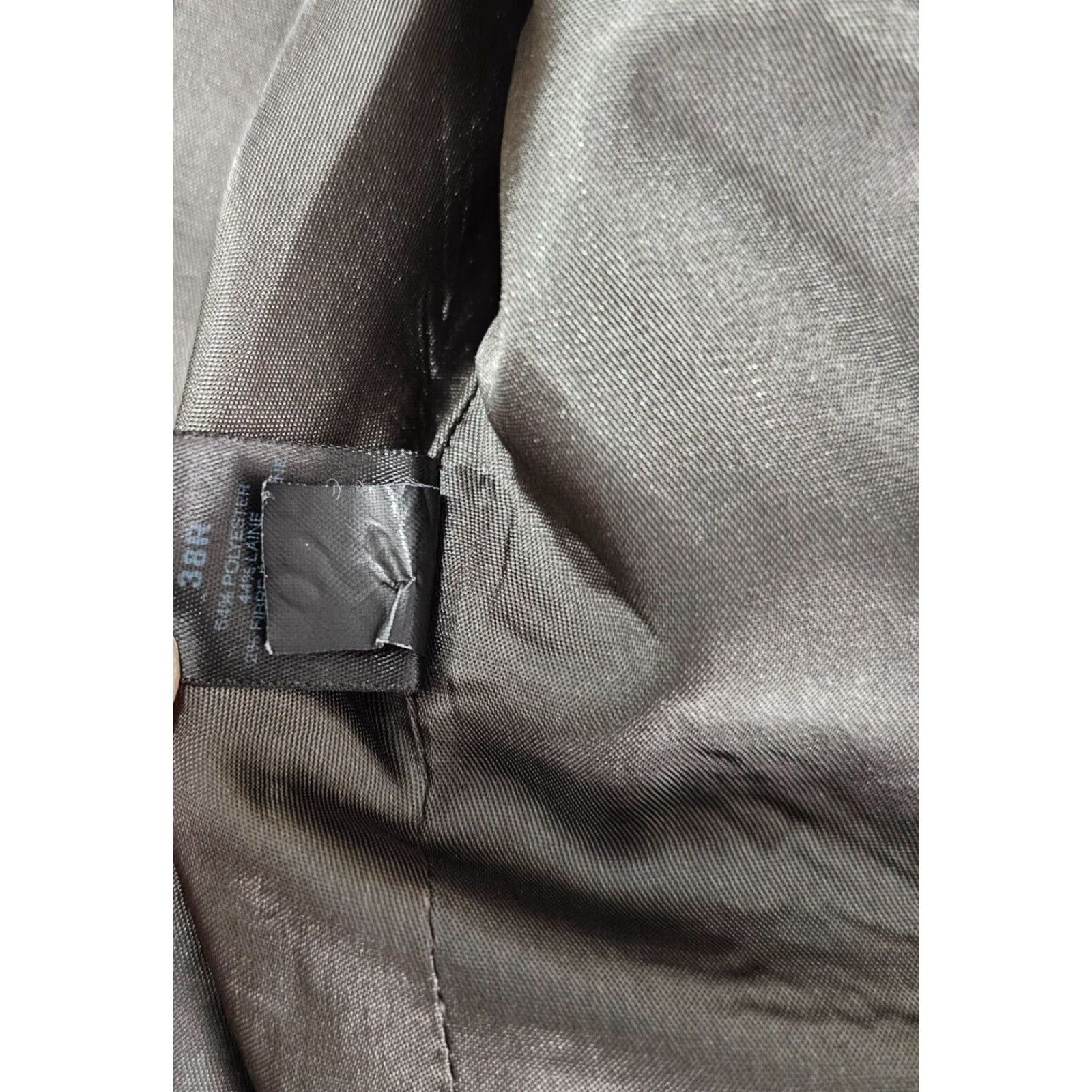 Express Express Blazer Mens 38R Grey Performance 2 Button Double Vent Sport Coat Jacket Size 38R - 7 Thumbnail
