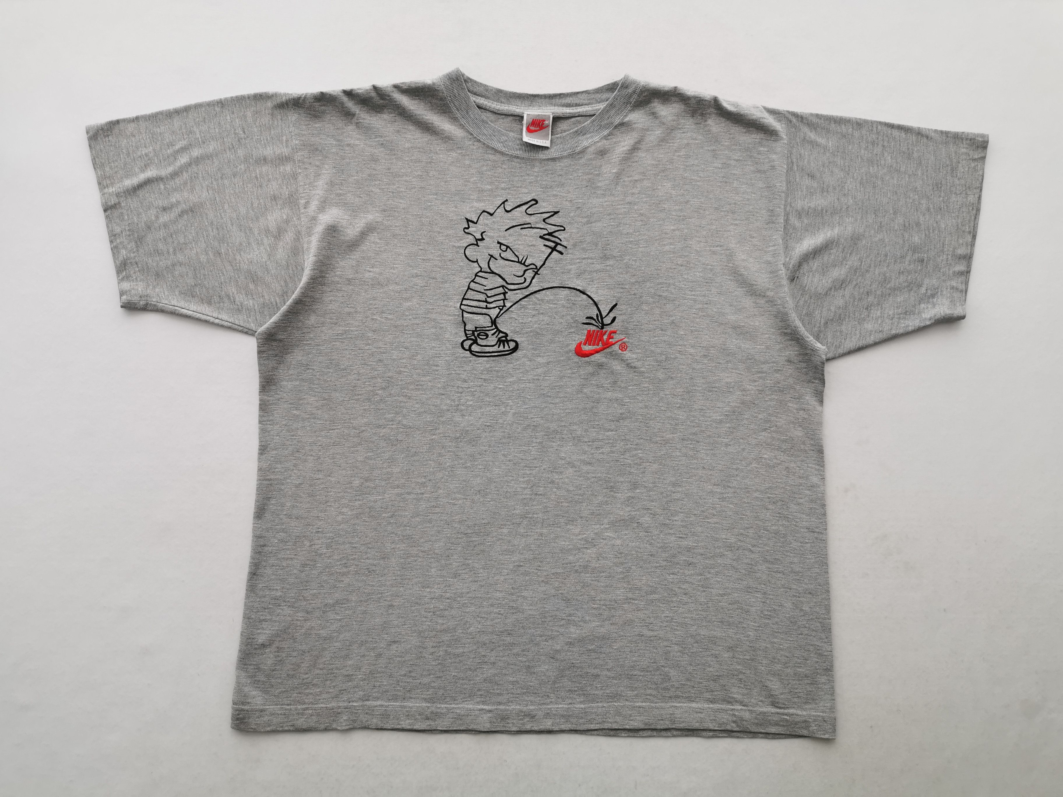 Nike Vintage 90s Nike Pee Tee T Shirt Made In USA Size L Size US L / EU 52-54 / 3 - 3 Thumbnail
