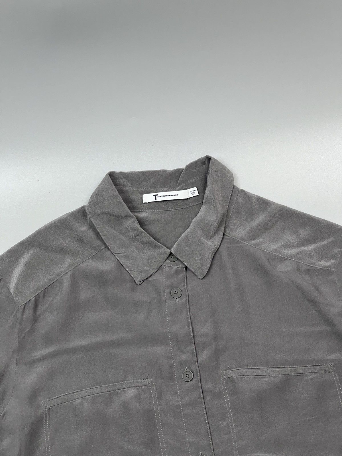T by Alexander Wang T by Alexander Wang Silk Shirt (Y0435) Size S / US 4 / IT 40 - 3 Thumbnail