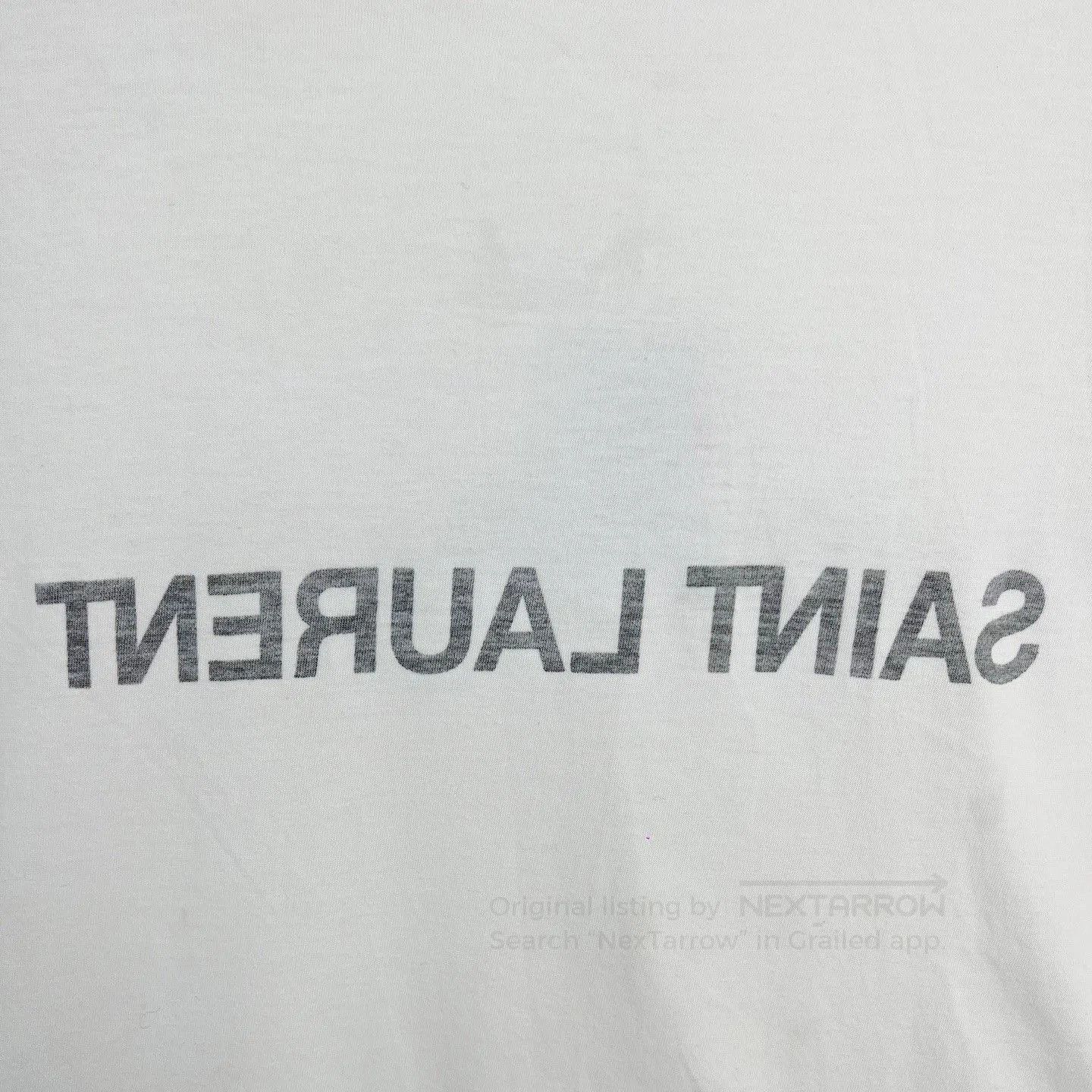Saint Laurent Paris Saint Laurent SLP Logo Print T-Shirt. Size S / US 4 / IT 40 - 3 Thumbnail