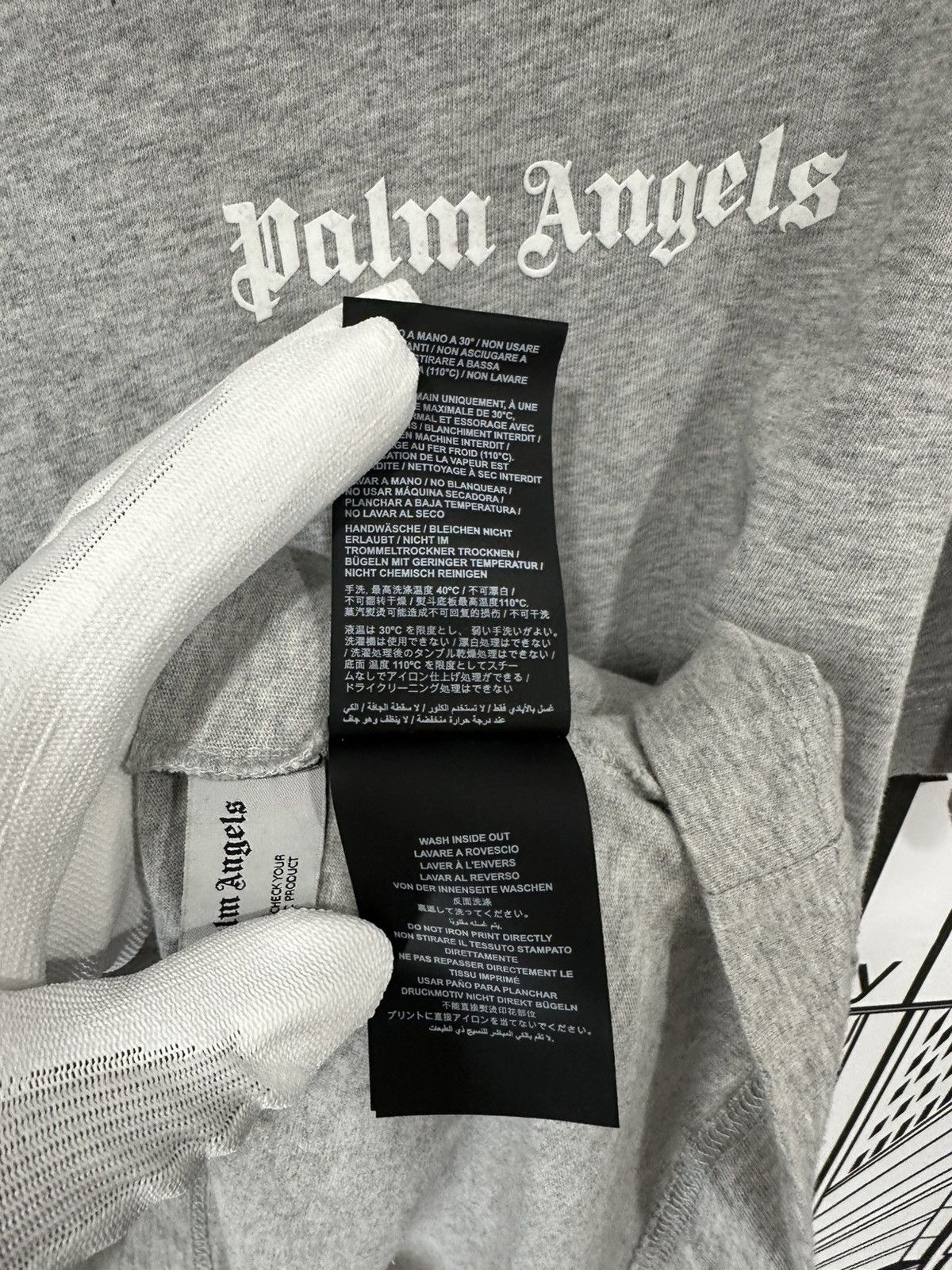 Palm Angels Palm Angels Basic Tee Shirt Grey Large Size US L / EU 52-54 / 3 - 7 Thumbnail