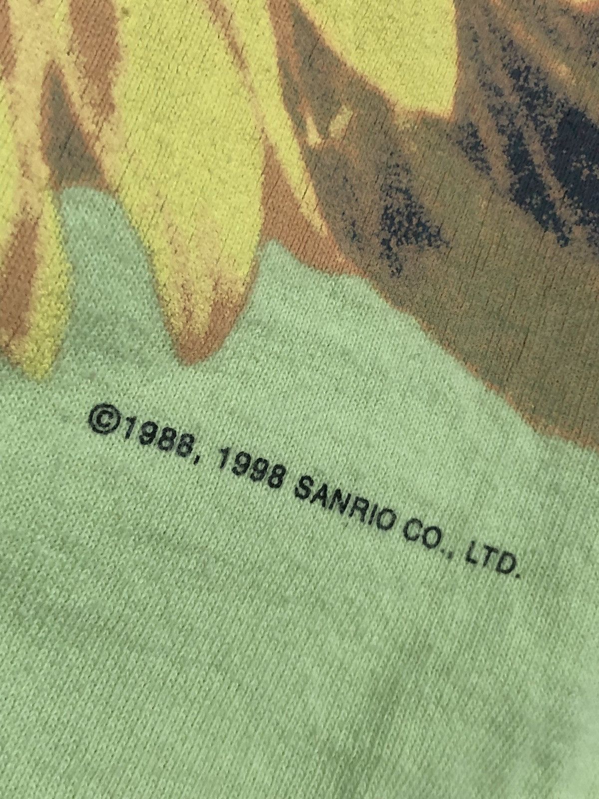 Vintage Vtg 1998 Keroppi Frog Hello Kitty Tee Size L / US 10 / IT 46 - 3 Thumbnail