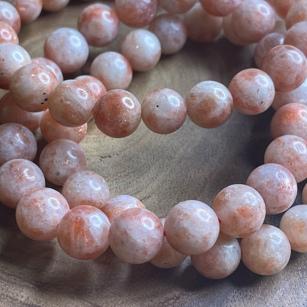Other Sunstone stretch beaded bracelet 7” crystal healing beads 10mm Norse Viking Size ONE SIZE - 4 Thumbnail