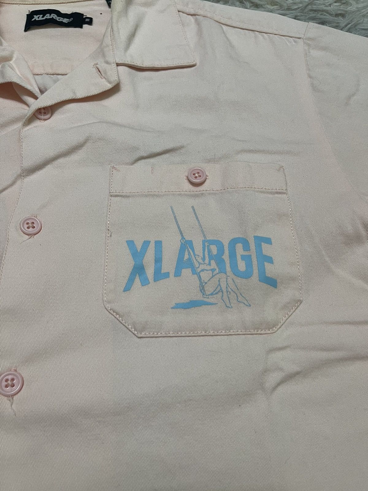 Japanese Brand × Xlarge OG STYLE XLARGE WORKWEAR BUTTON UP RARE BACKHIT Size US M / EU 48-50 / 2 - 6 Thumbnail