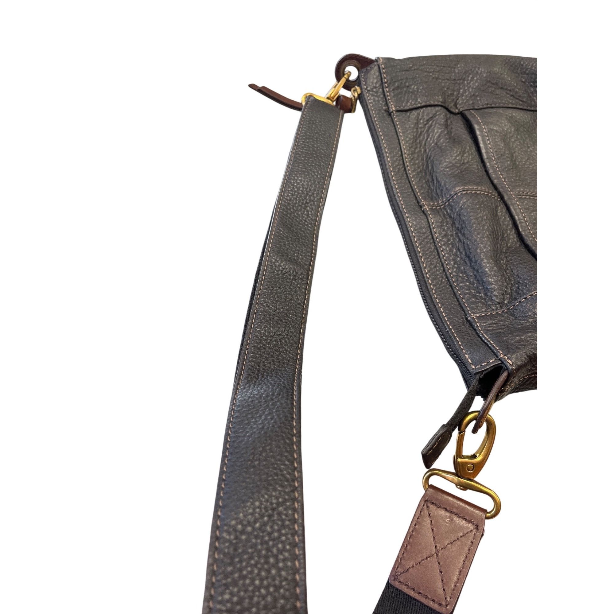 Fossil fossil Vintage wms brown leather messenger crossbody shoulde Size ONE SIZE - 6 Thumbnail