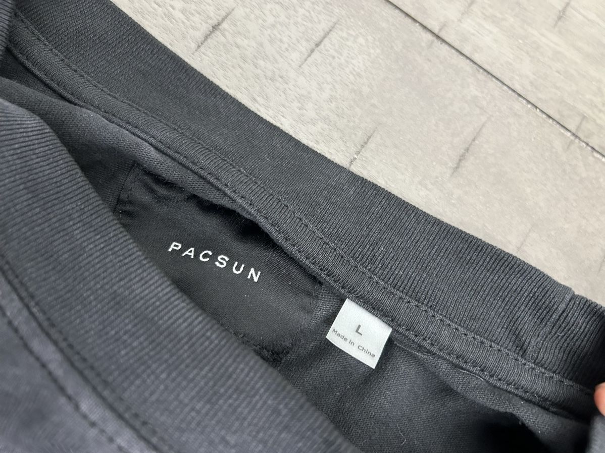 Pacsun Oversized Black and Cream PacSun Long Sleeve Shirt Size US L / EU 52-54 / 3 - 2 Thumbnail