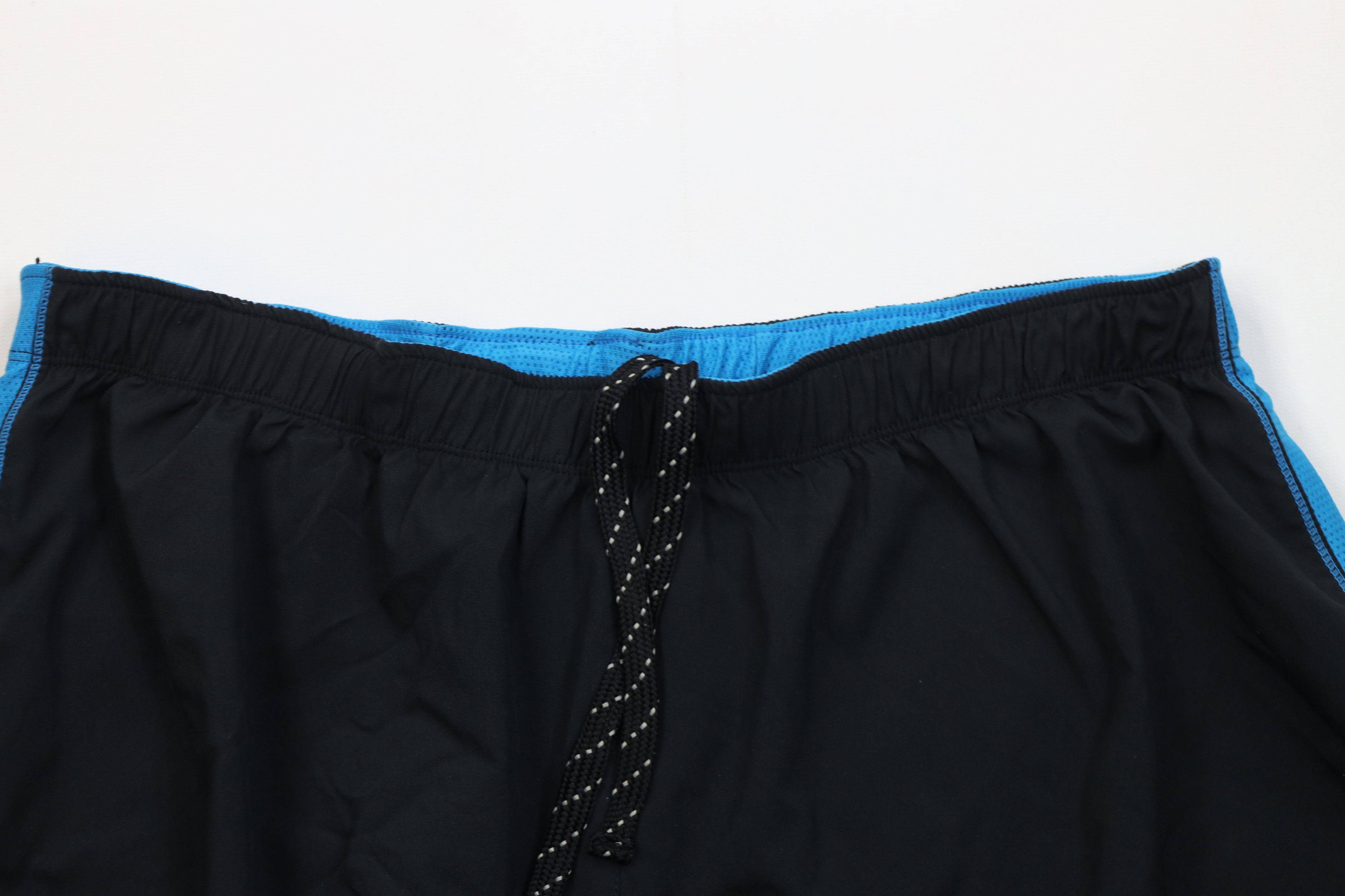 Asics Vintage Y2K Asics Lined Running Jogging Shorts Black Blue Size US 34 / EU 50 - 2 Thumbnail