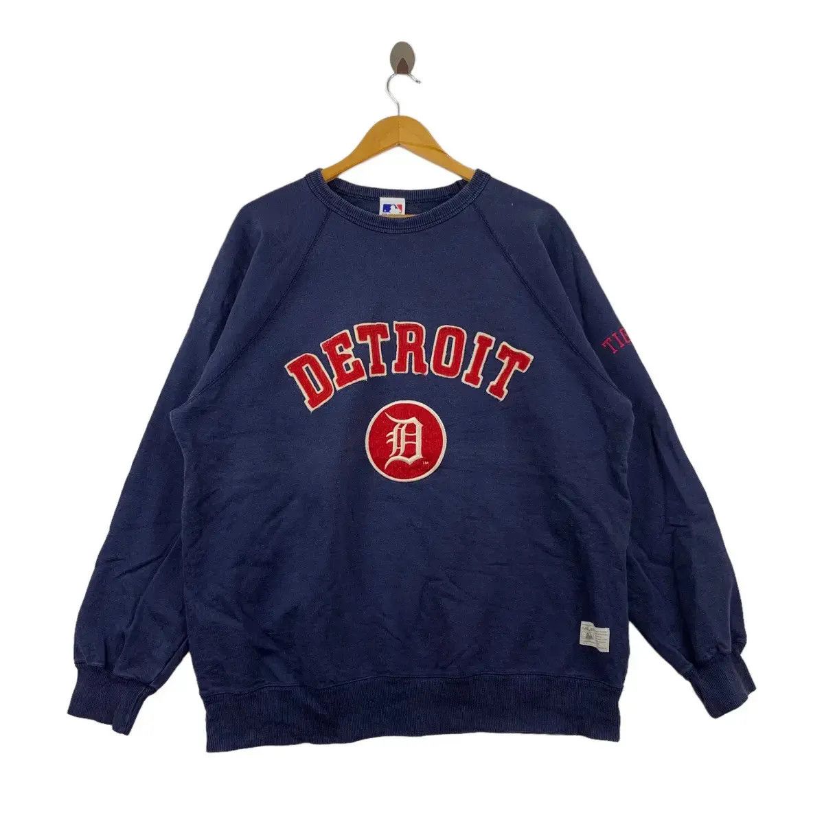 MLB × Uniqlo × Vintage Vintage MLB DETROIT TIGERS x UNIQLO Baseball Sweatshirt Size XL / US 12-14 / IT 48-50 - 1 Thumbnail