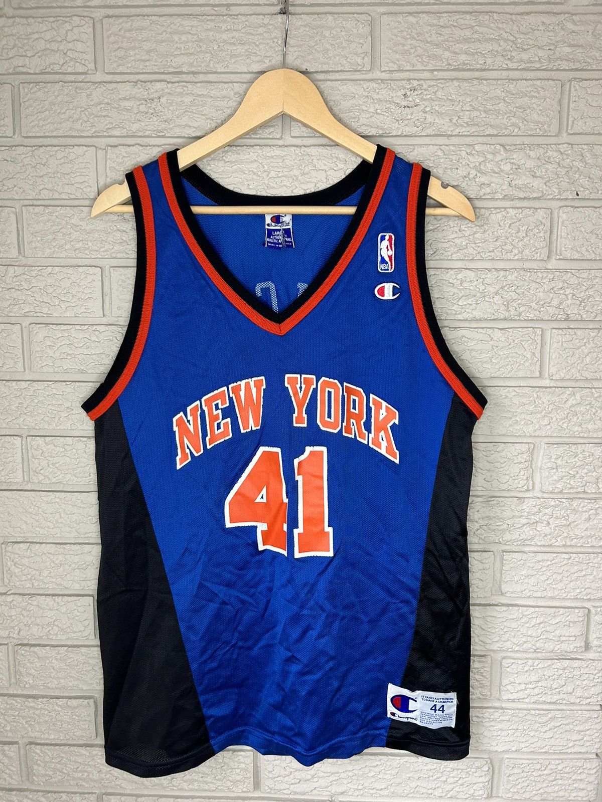 Vintage 90s Champion New York Knicks Glen Rice NBA Jersey