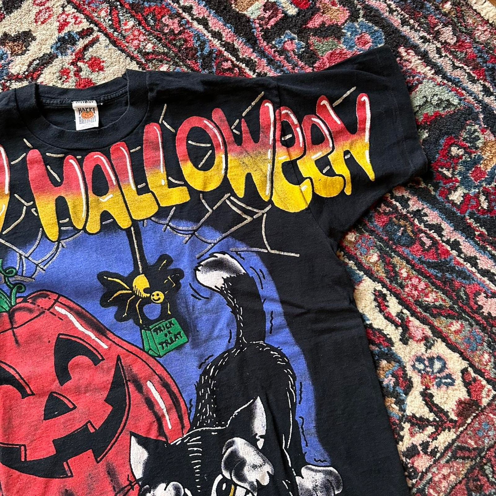 Cartoon Network × Vintage Vintage 1996 Halloween All Over Print Shirt Size US L / EU 52-54 / 3 - 3 Thumbnail
