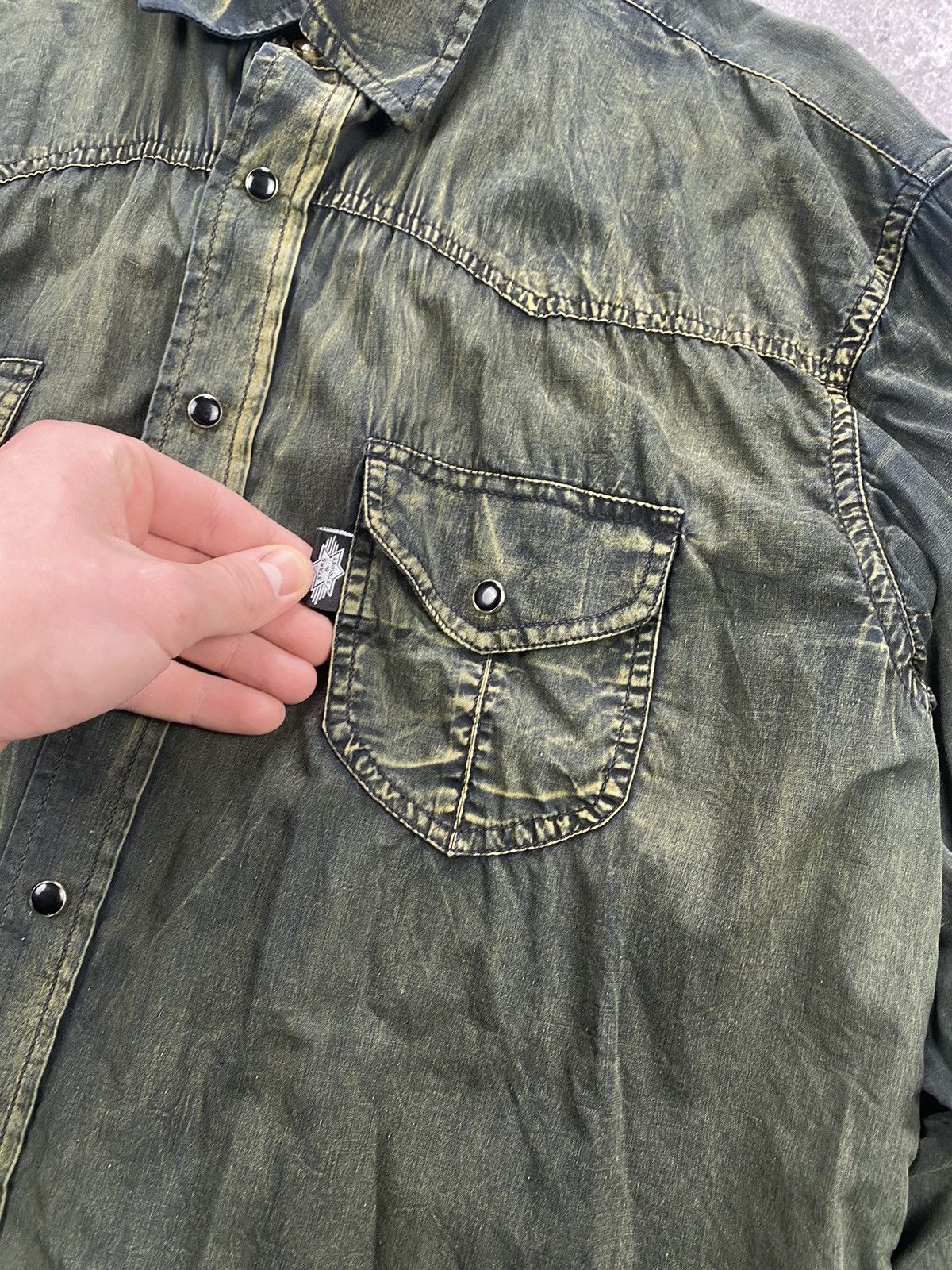 Cowboy Equipment × Stars & Stripes × Vintage Stars&Stripes 90s vintage western cowboy shirt crazy y2k Size US L / EU 52-54 / 3 - 3 Thumbnail