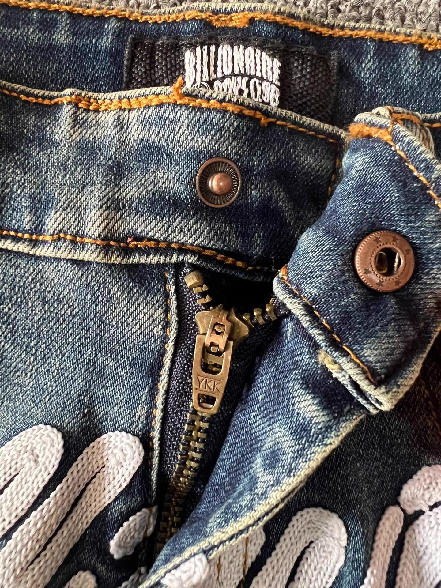 Billionaire Boys Club BBC KIDS Children's Washed Brushed Distressed Jeans Q7 Size US 26 / EU 42 - 4 Thumbnail