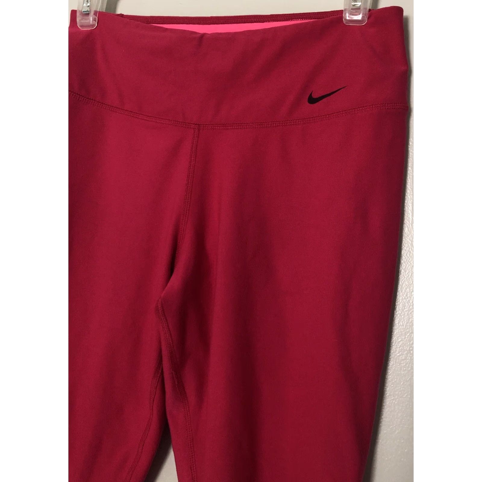Nike Nike Dri-FIT Leggings Womens S Small Pink Pull On Skinny Compression Gym & Training Activewear Yoga Pilates Walking Outdoor Seasonal All Size 28" / US 6 / IT 42 - 2 Thumbnail