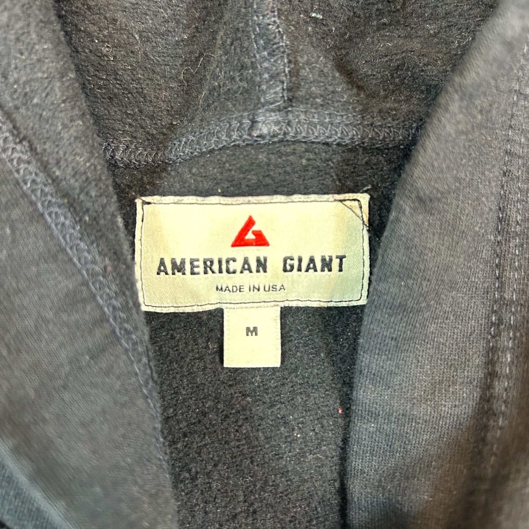 Vintage American Giant Hoodie Jacket Pullover Black Womens Size M USA Made Jacket Size M / US 6-8 / IT 42-44 - 3 Thumbnail