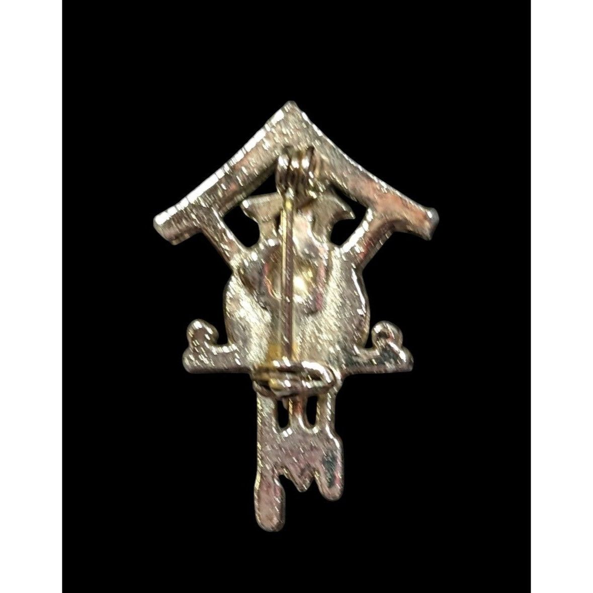 Other Vintage Cuckoo Clock Silver Tone Brooch (Missing Piece) Size ONE SIZE - 2 Thumbnail