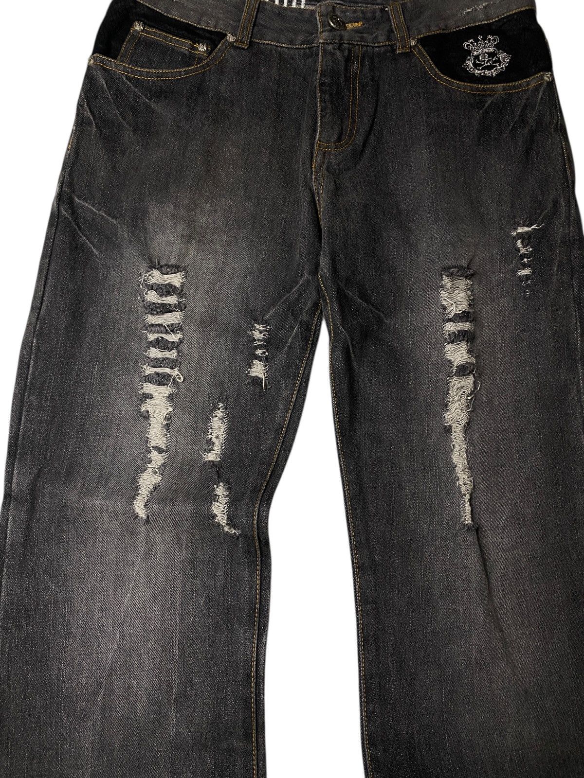 If Six Was Nine Bernings Sho Clawmark Tribal Flared Jeans Size US 28 / EU 44 - 6 Thumbnail