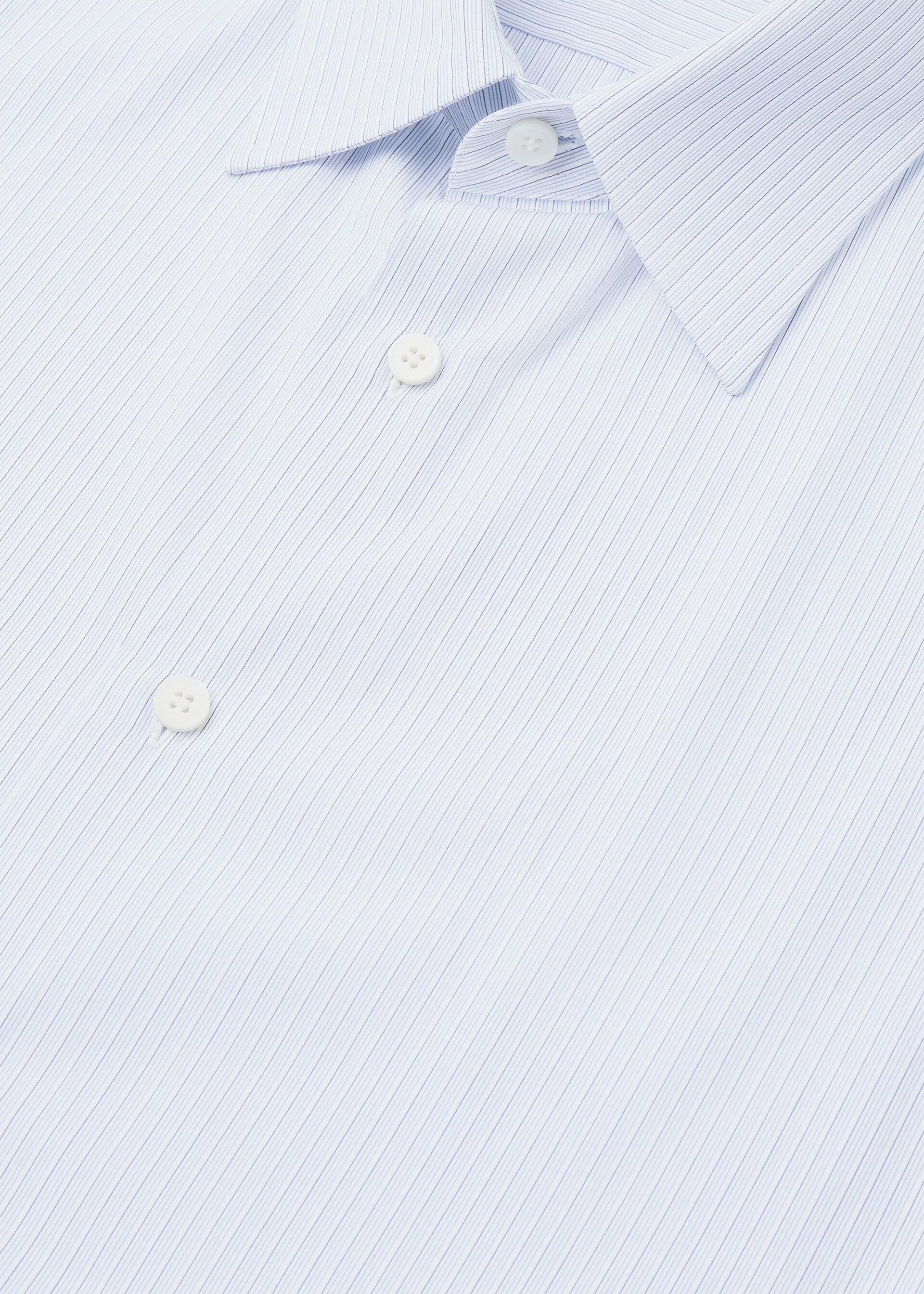 Loro Piana os11x0326 FAQ9811 Filippo Shirt in Light Blue Stripes Size US XL / EU 56 / 4 - 7 Thumbnail