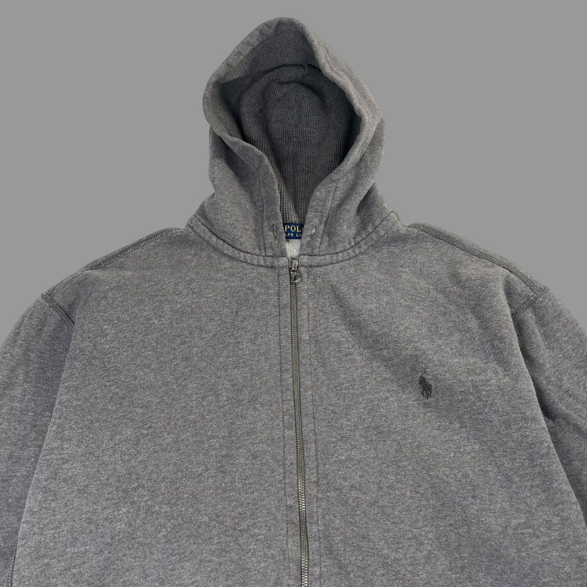Polo Ralph Lauren × Vintage Vintage 90s polo Ralph Lauren zip up hoodie Size US XL / EU 56 / 4 - 4 Thumbnail