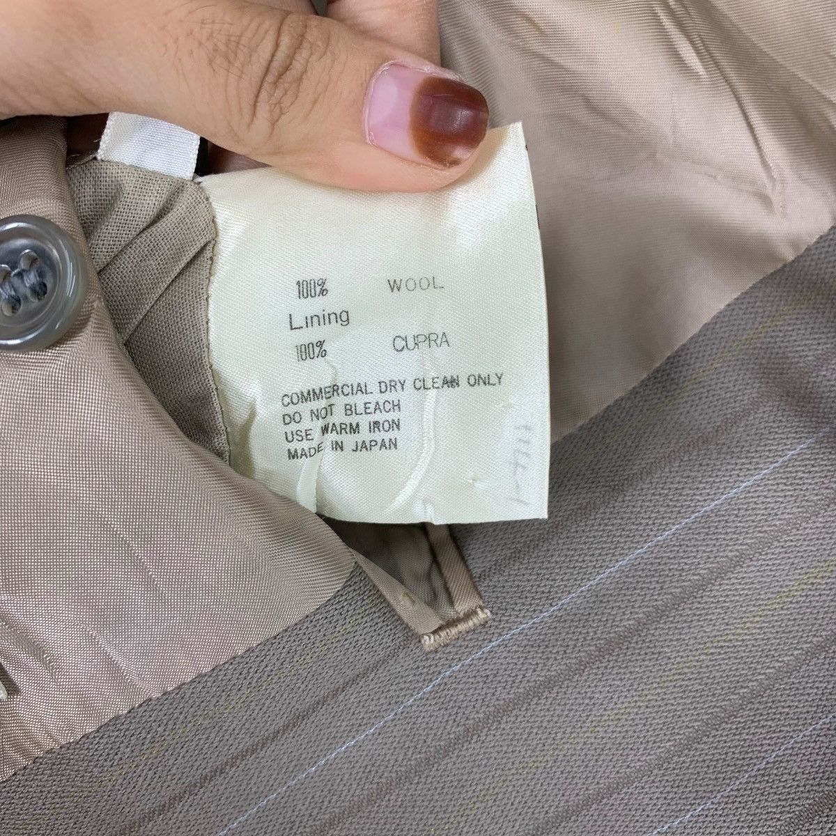 Issey Miyake Vintage ISSEY MIYAKE TETE HOMME Katoh Kazutaka Blazer Coat Size 34S - 9 Thumbnail