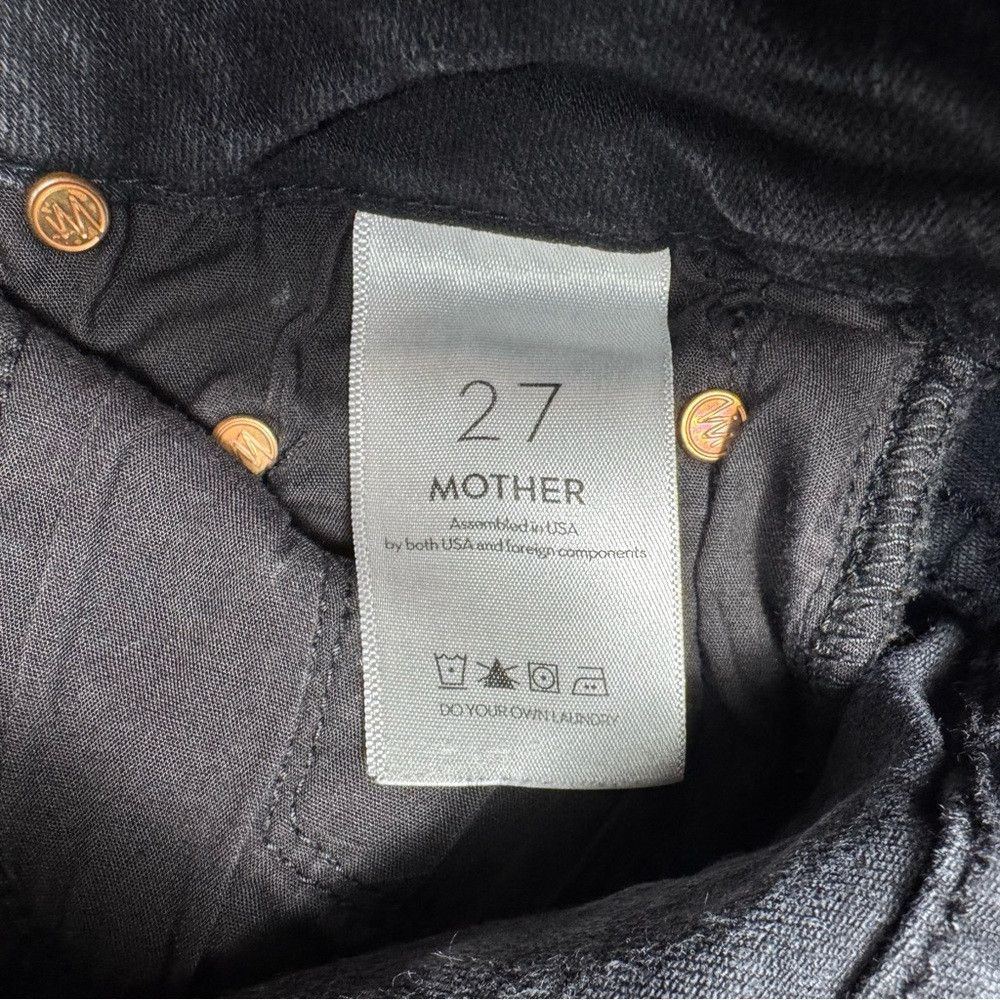 MOTHER MOTHER The Looker Skinny Black Not Guilty Jeans Size 27 Size 27" / US 4 / IT 40 - 6 Thumbnail