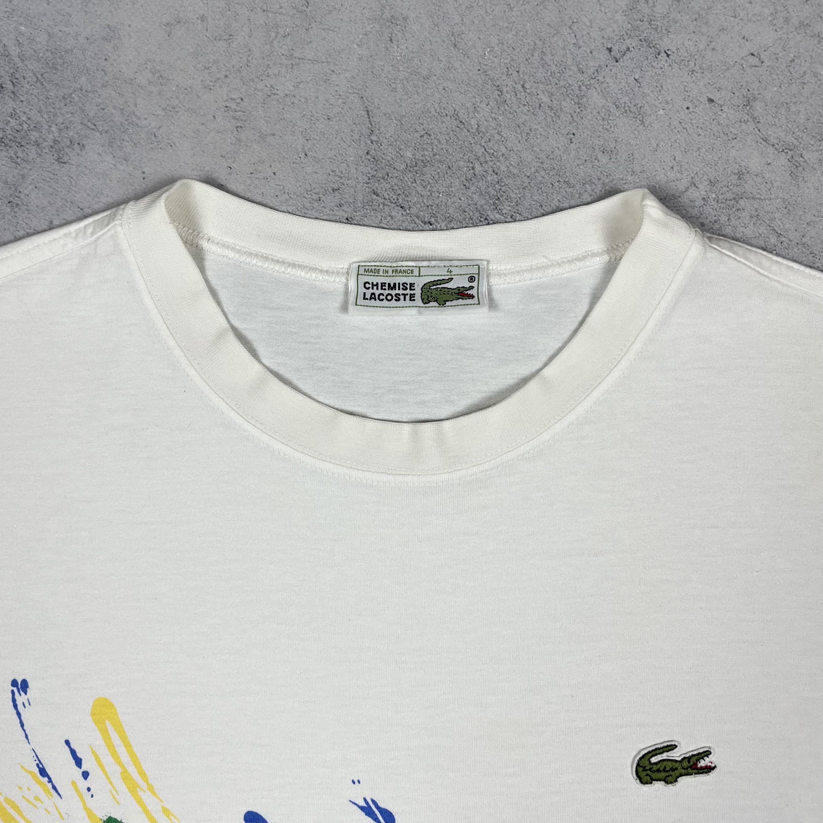 Lacoste Vintage Lacoste Chemise Big Logo T Shirt 90’s Size US L / EU 52-54 / 3 - 8 Thumbnail