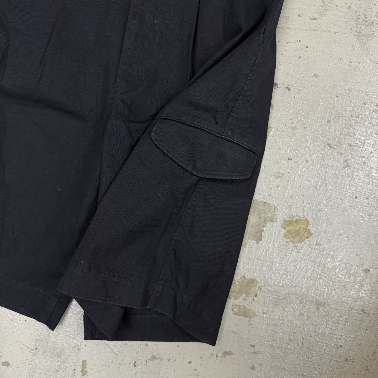 Jil Sander Jil Sander Wide Relaxed Half Shorts in Black One Pocket Size US 31 - 2 Thumbnail
