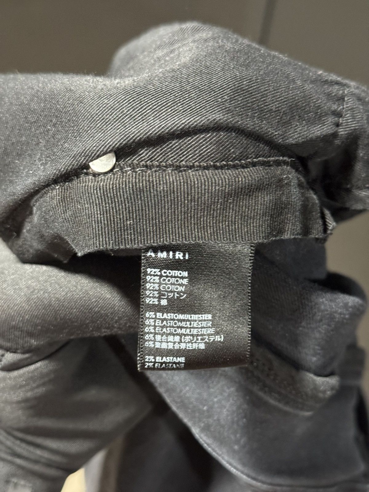 Amiri Amiri Faded Black Distressed Stacked Denim Jeans 34x32 Size US 34 / EU 50 - 10 Thumbnail