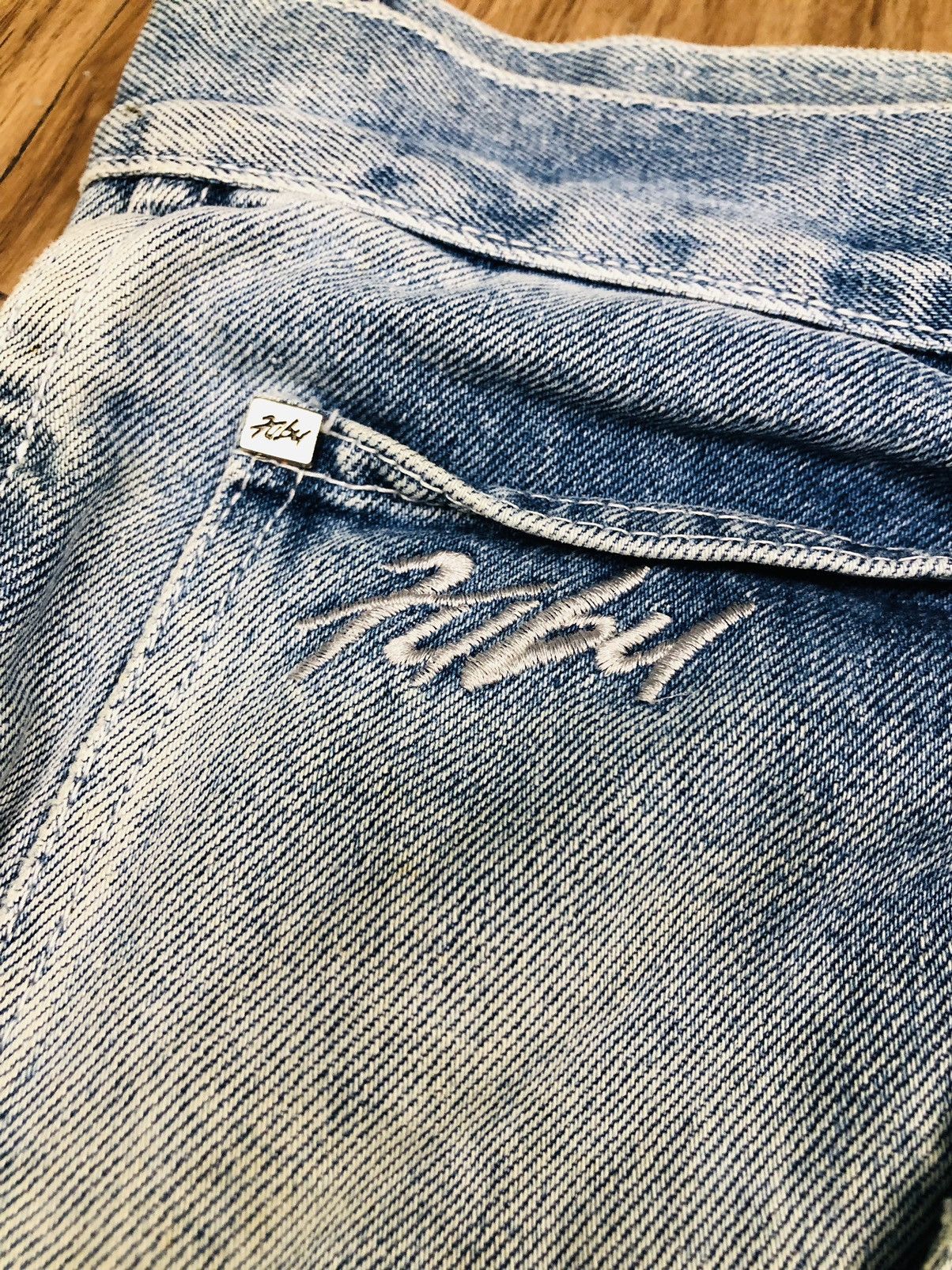 Fubu Fubu Denim Distresses Jeans (21) Size US 35 - 10 Thumbnail