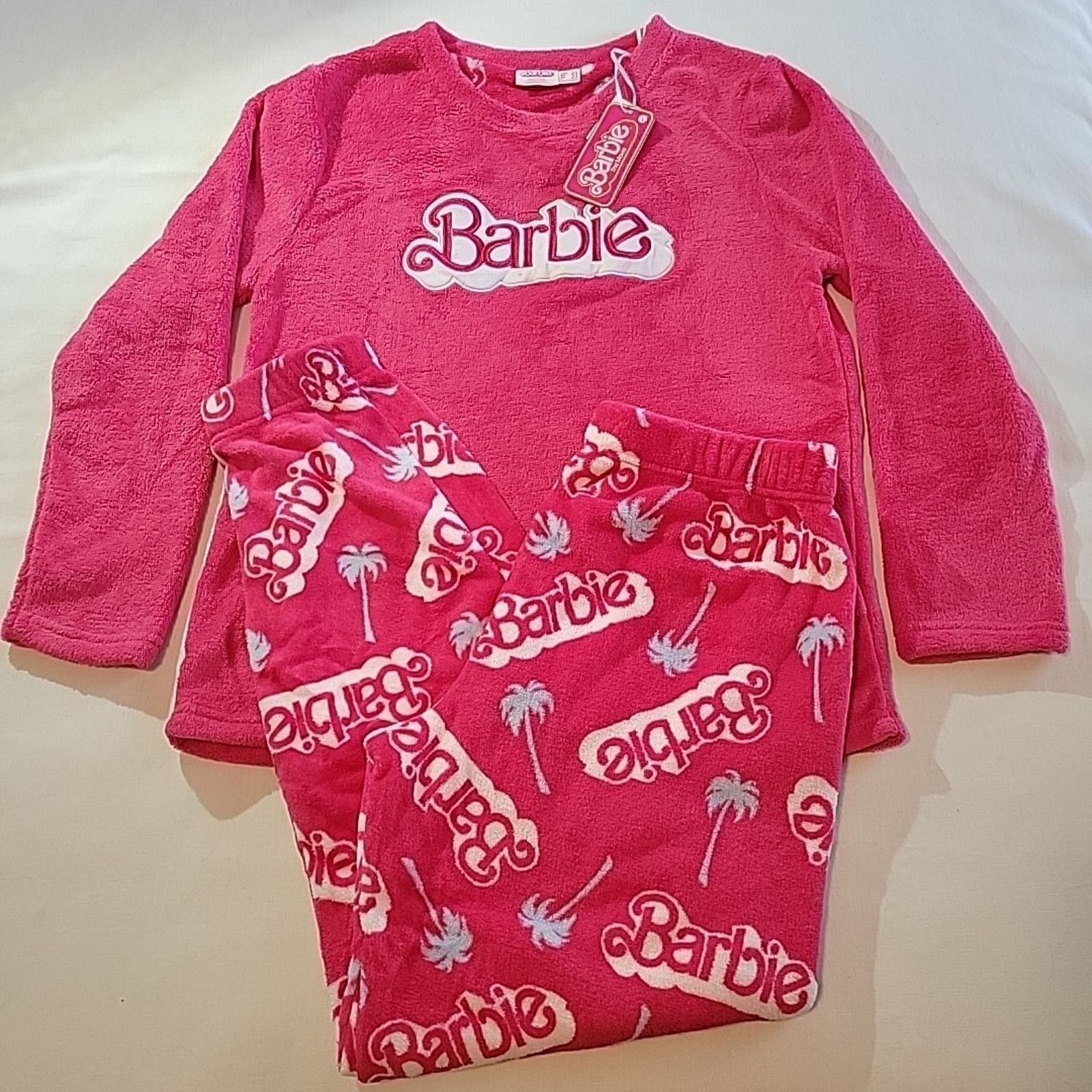 Other New Barbie The Movie Loungewear Set Size M 8-10 Pink Logo Size ONE SIZE - 2 Thumbnail