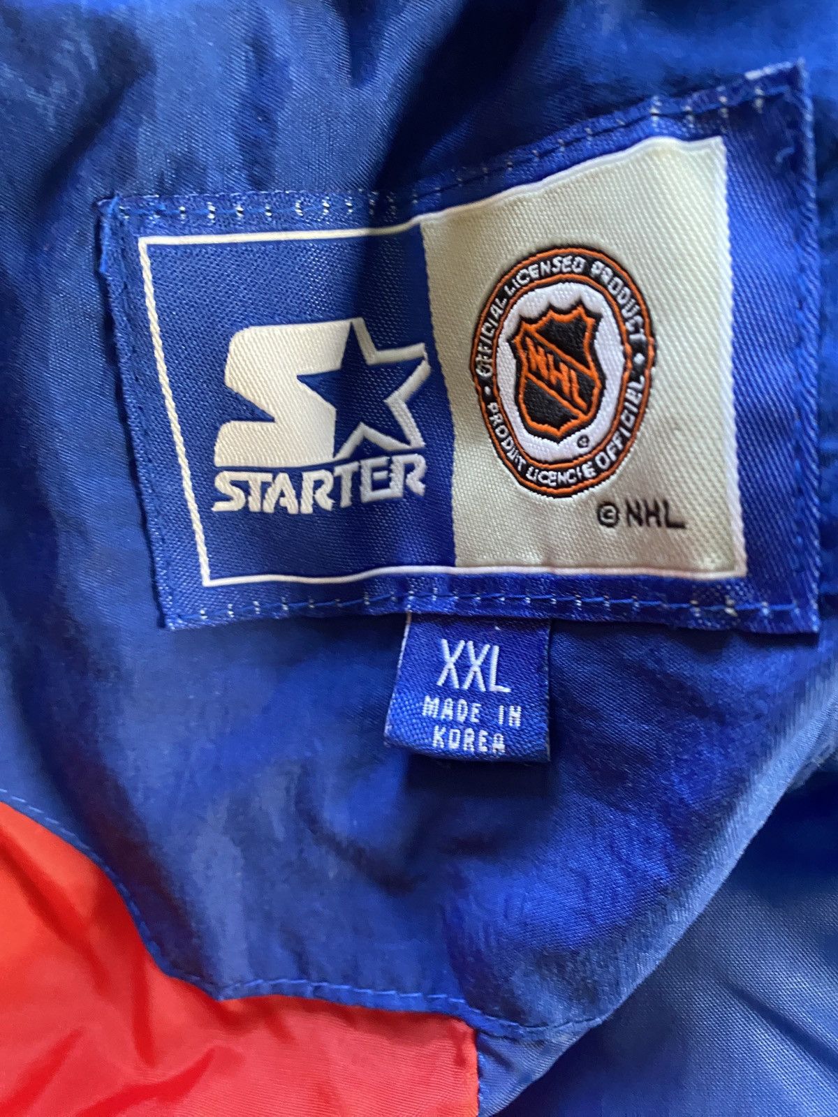 Starter Vintage 90’s New York Rangers Starter Full Zip Jacket Size US XXL / EU 58 / 5 - 19 Thumbnail