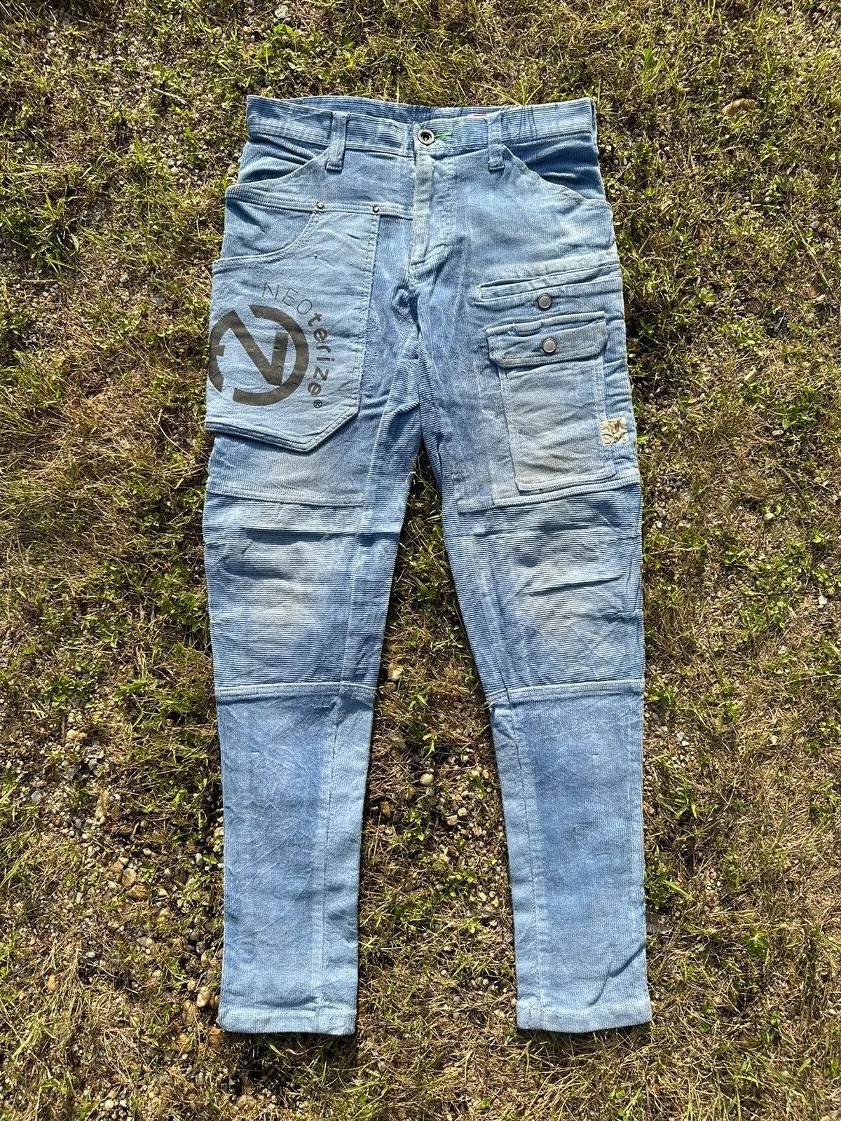 If Six Was Nine CRAZY!🔥🔥 NEOTERIZE Multipocket N.T.R.Z. Corduroy Pants W30 Size US 30 / EU 46 - 1 Thumbnail