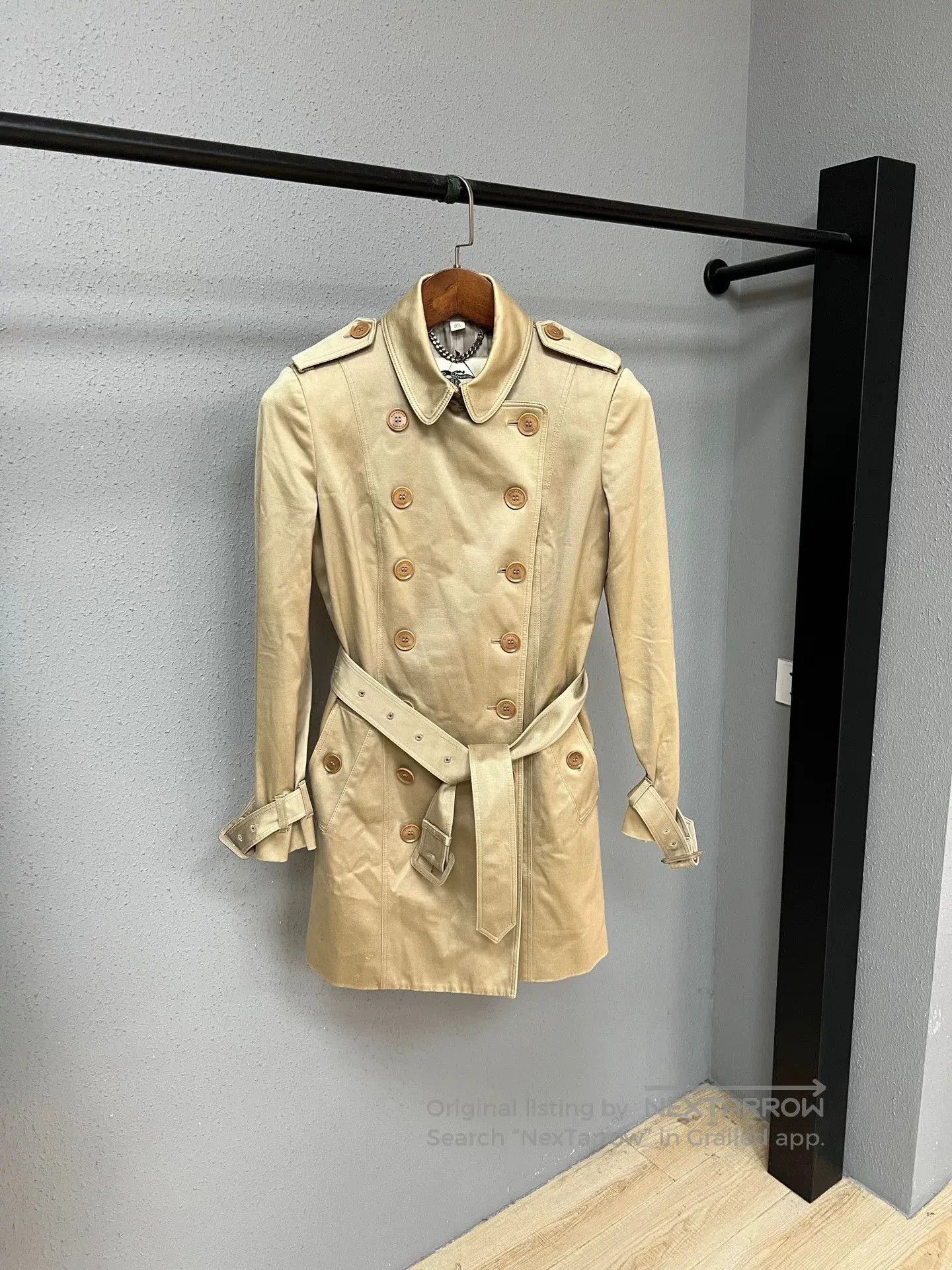 Burberry burberry khaki check trench coat. Size XS / US 0-2 / IT 36-38 - 1 Thumbnail