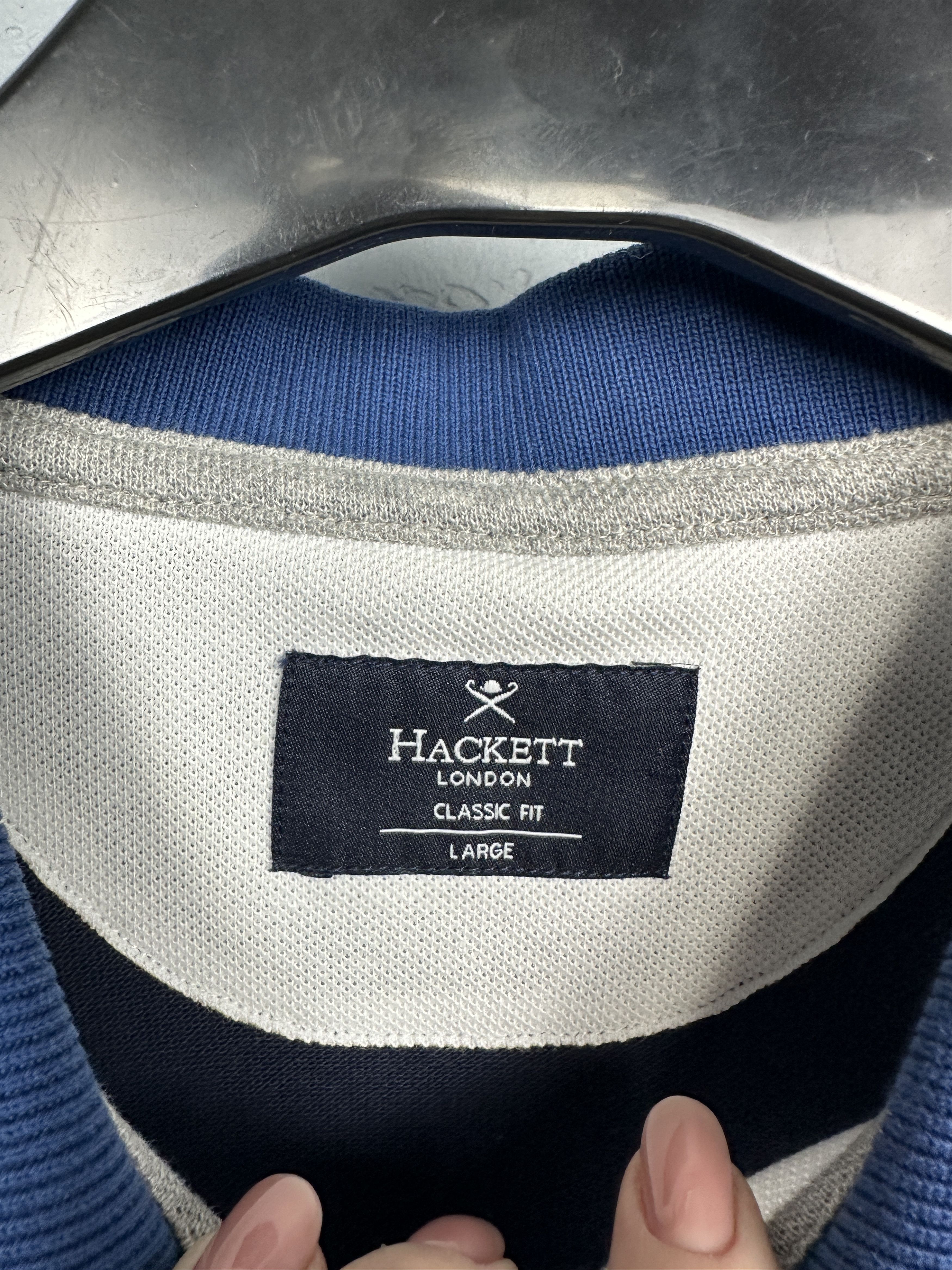 Hackett Hackett Vintage Mens Polo Shirt Size US L / EU 52-54 / 3 - 3 Thumbnail