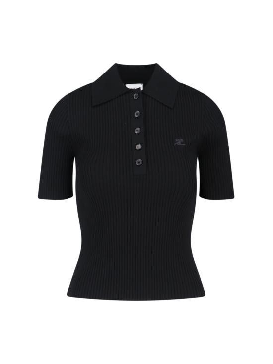 Courreges COURREGES Women Tops VESMPO029FI0001 9999 Black Size M / US 6-8 / IT 42-44 - 1 Thumbnail