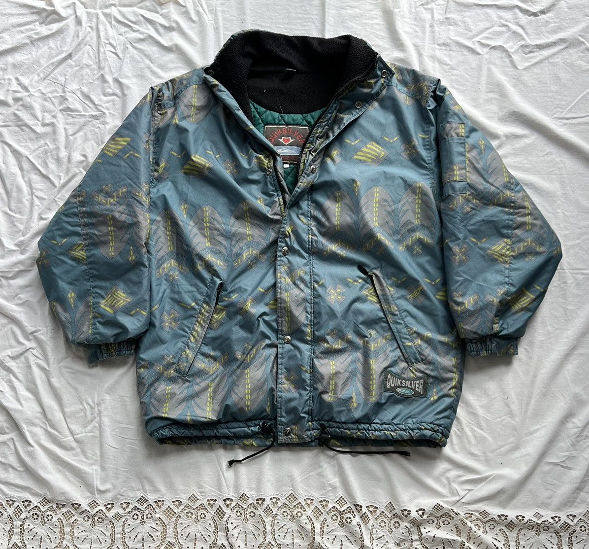 Quiksilver × Vintage Quiksilver 90s vintage super rare printed jacket Size US L / EU 52-54 / 3 - 1 Thumbnail