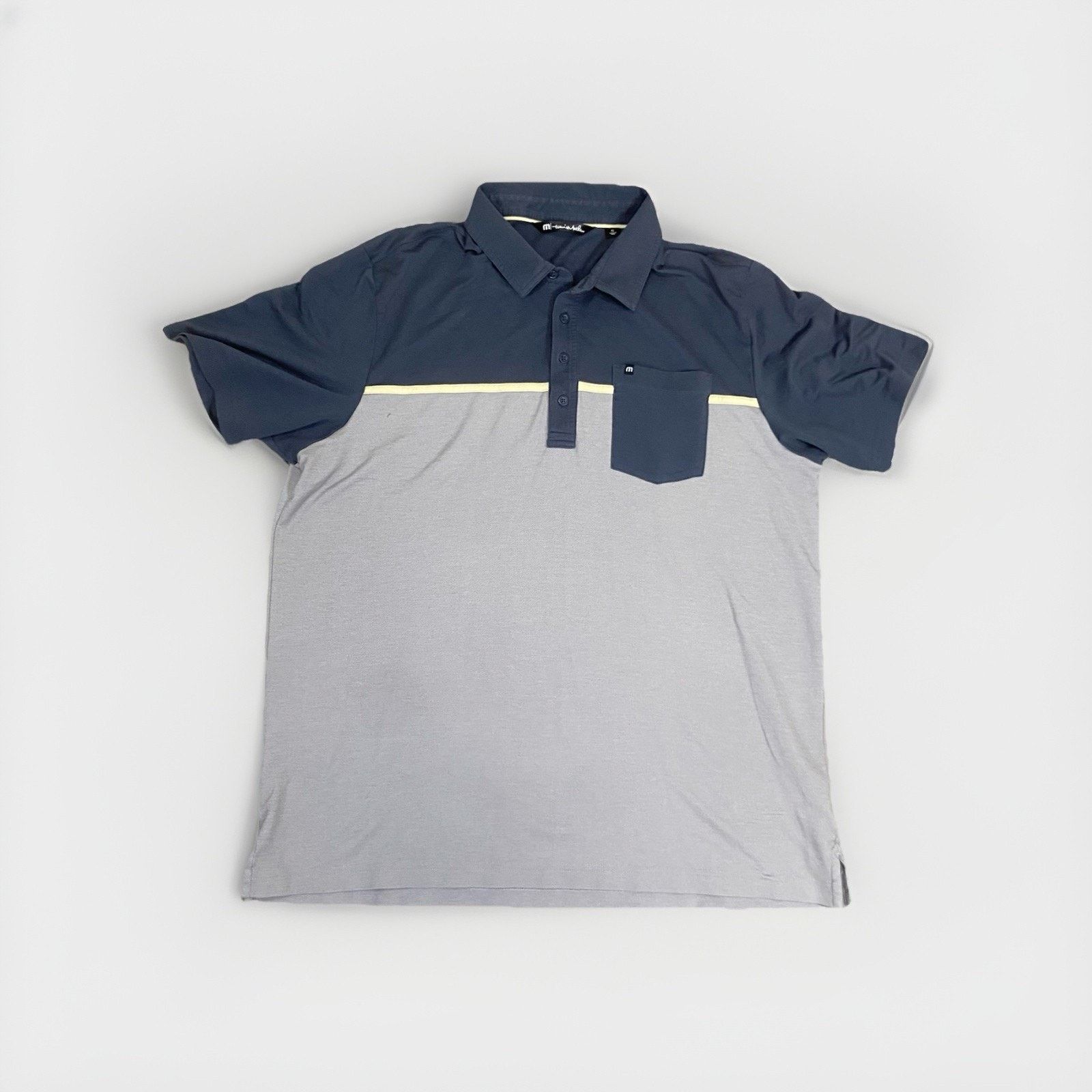 & Other Stories Travis Mathew Polo Shirt Men's XL Blue Short Sleeve Pocket Size US XL / EU 56 / 4 - 1 Thumbnail