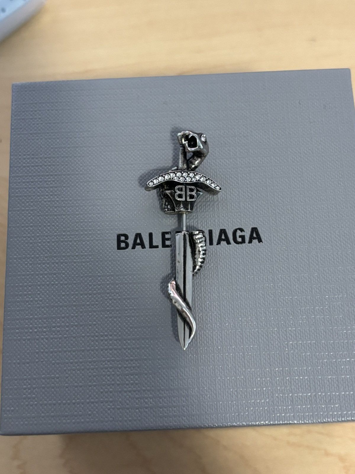Balenciaga Balenciaga Snake Sword Earring Size ONE SIZE - 2 Thumbnail