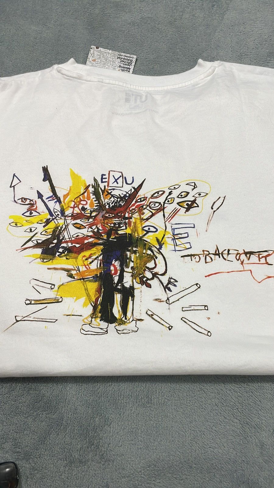 Jean-Michel Basquiat × Uniqlo RARE JEAN MICHEL BASQUIAT x KEITH HARING ART DESIGN Size US XXL / EU 58 / 5 - 13 Thumbnail