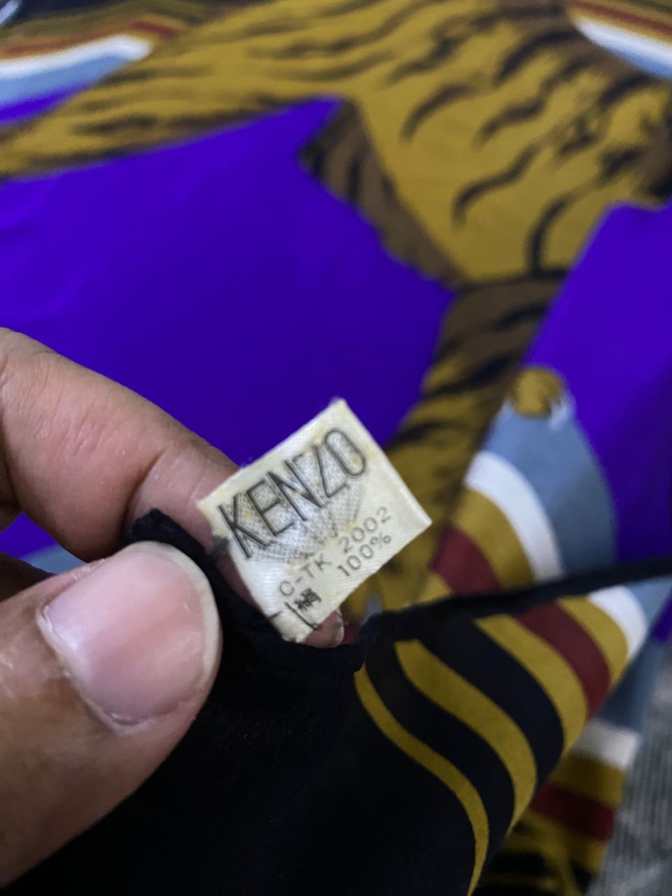 Kenzo Vintage 2002 Kenzo Tiger Fullprint Scarf Size ONE SIZE - 6 Thumbnail
