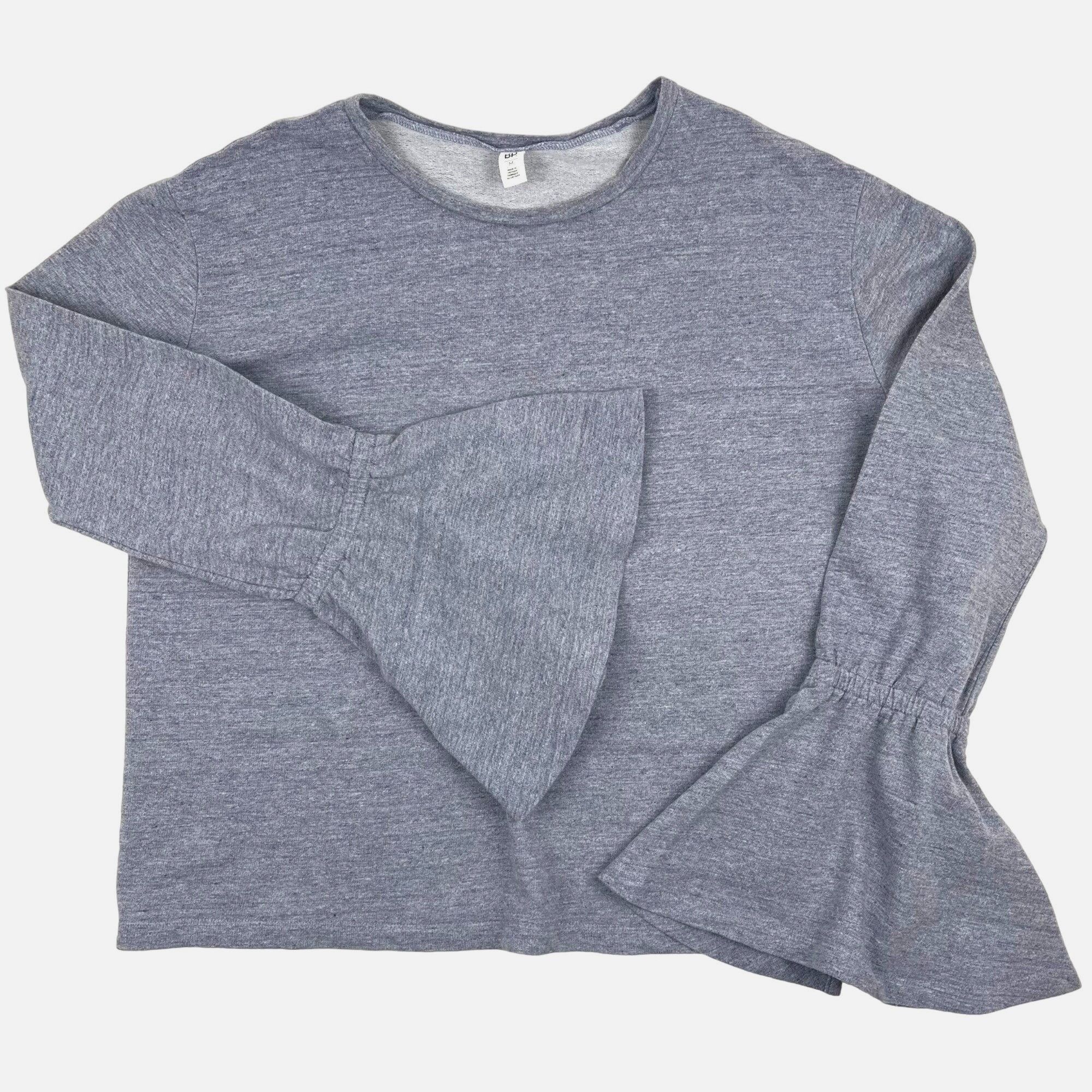 Other BP Women's Crew-Neck Top Sweatshirt Gray Bell Sleeve Pullove Size M / US 6-8 / IT 42-44 - 1 Thumbnail