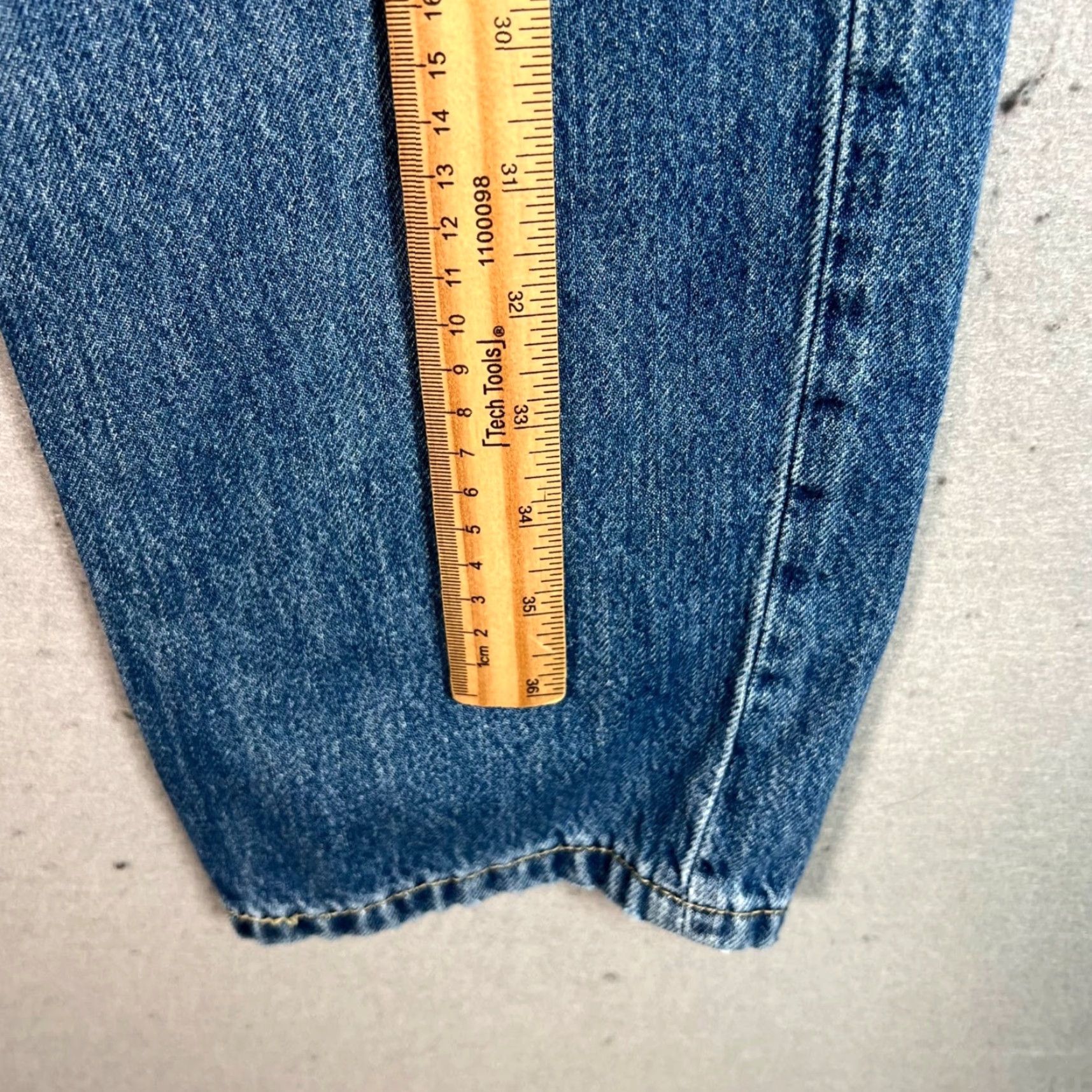 Levi's Levis Womens Size 25 Low Pro Straight Jeans Distressed Blue Denim Size 42" / US 20 - 7 Thumbnail