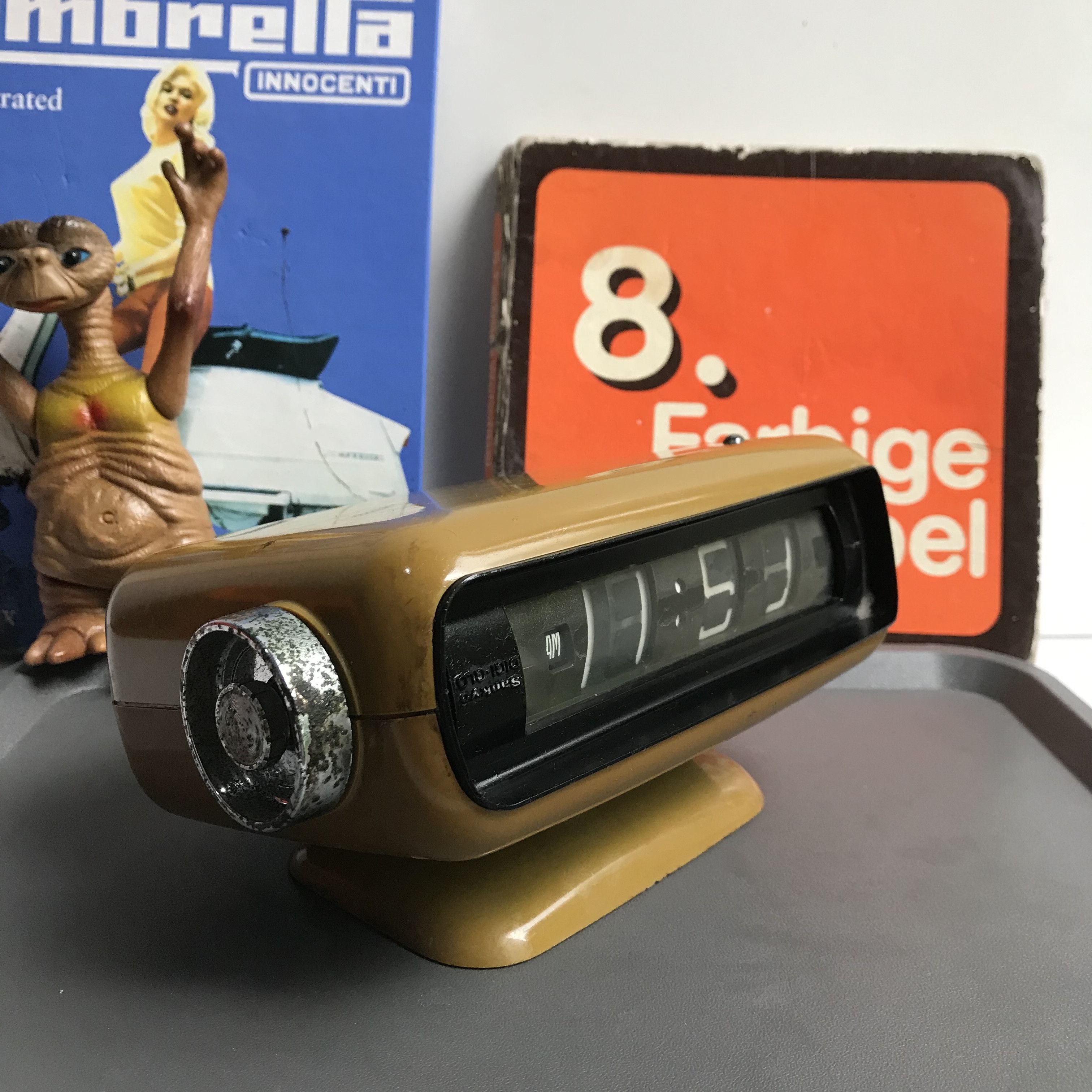 Vintage Vintage Space Age alarm clock Sankyo Digi Glo Flip Flop Size ONE SIZE - 3 Thumbnail
