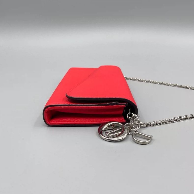 Dior Dior Red Leather Long Handbag-2505 Size ONE SIZE - 5 Thumbnail