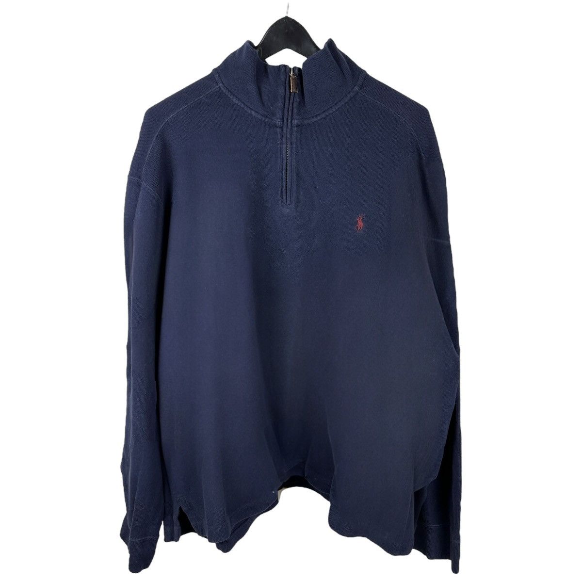 Polo Ralph Lauren Mens Y2K Polo Ralph Lauren Blue Quarter Zip Sweater Size US XXL / EU 58 / 5 - 1 Thumbnail
