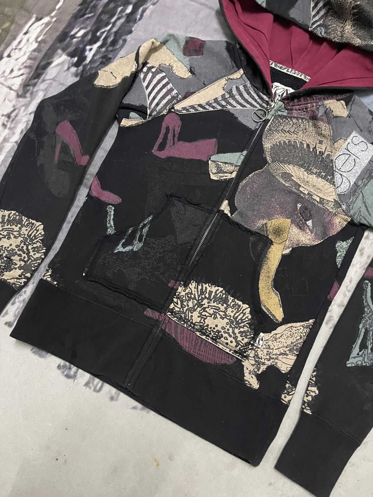 Volcom 2000s VOLCOM DREAM DU JOUR SKATE FULLPRINT HOODIE ZIPPER Size US S / EU 44-46 / 1 - 5 Thumbnail