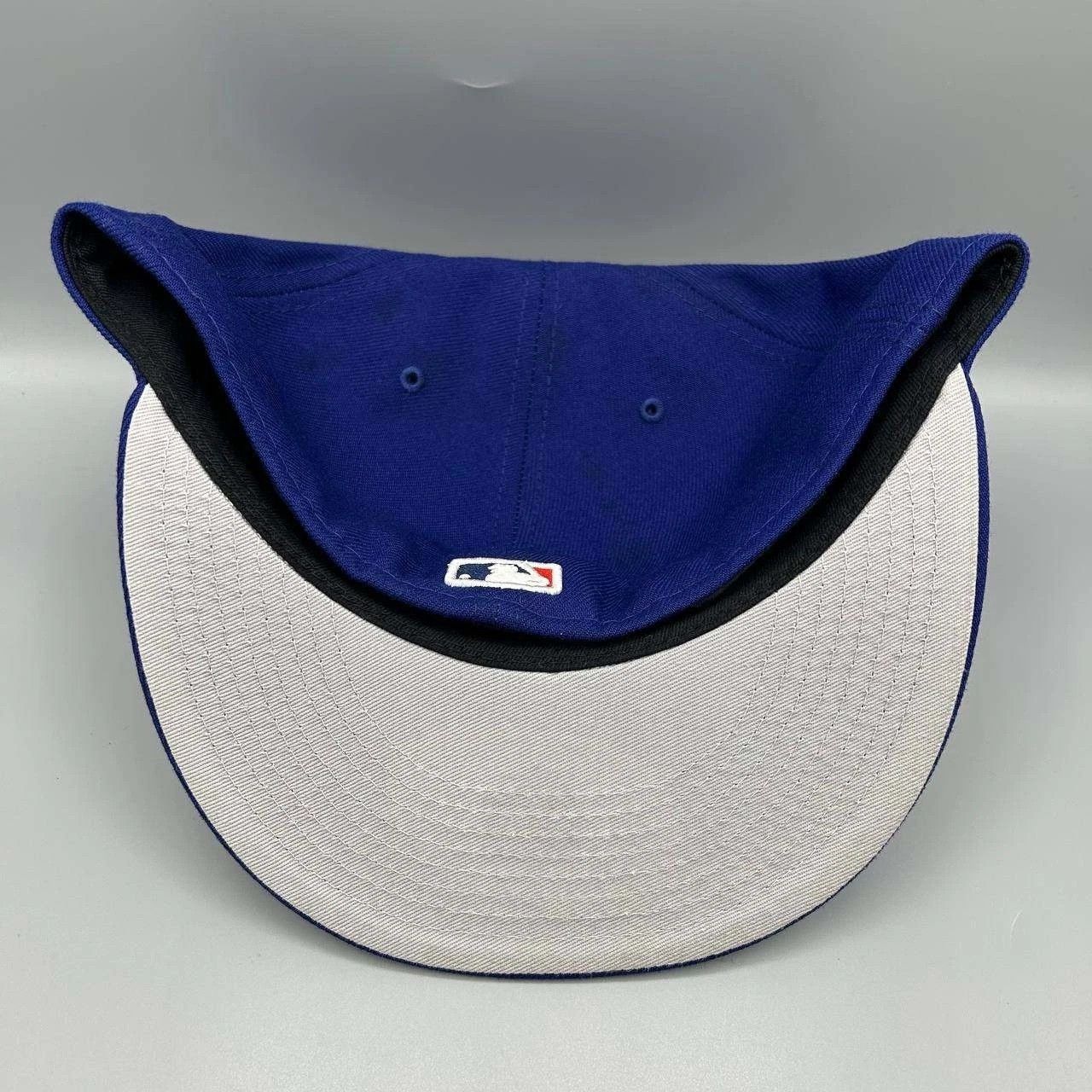 New Era Los Angeles LA Dodgers Hat Men 7 5/8 Blue MLB Fitted Cap Size ONE SIZE - 9 Thumbnail