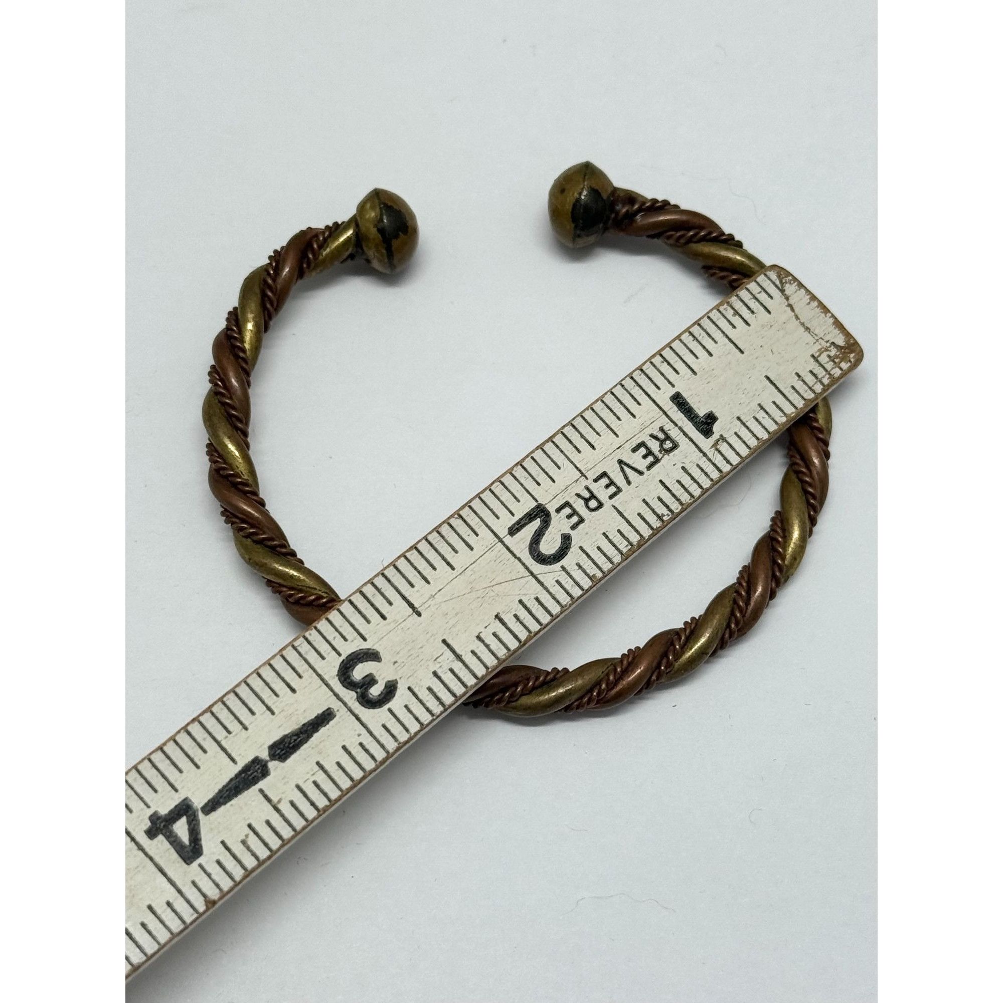 Vintage Vintage copper woven bangle bracelet cuff Size ONE SIZE - 4 Thumbnail