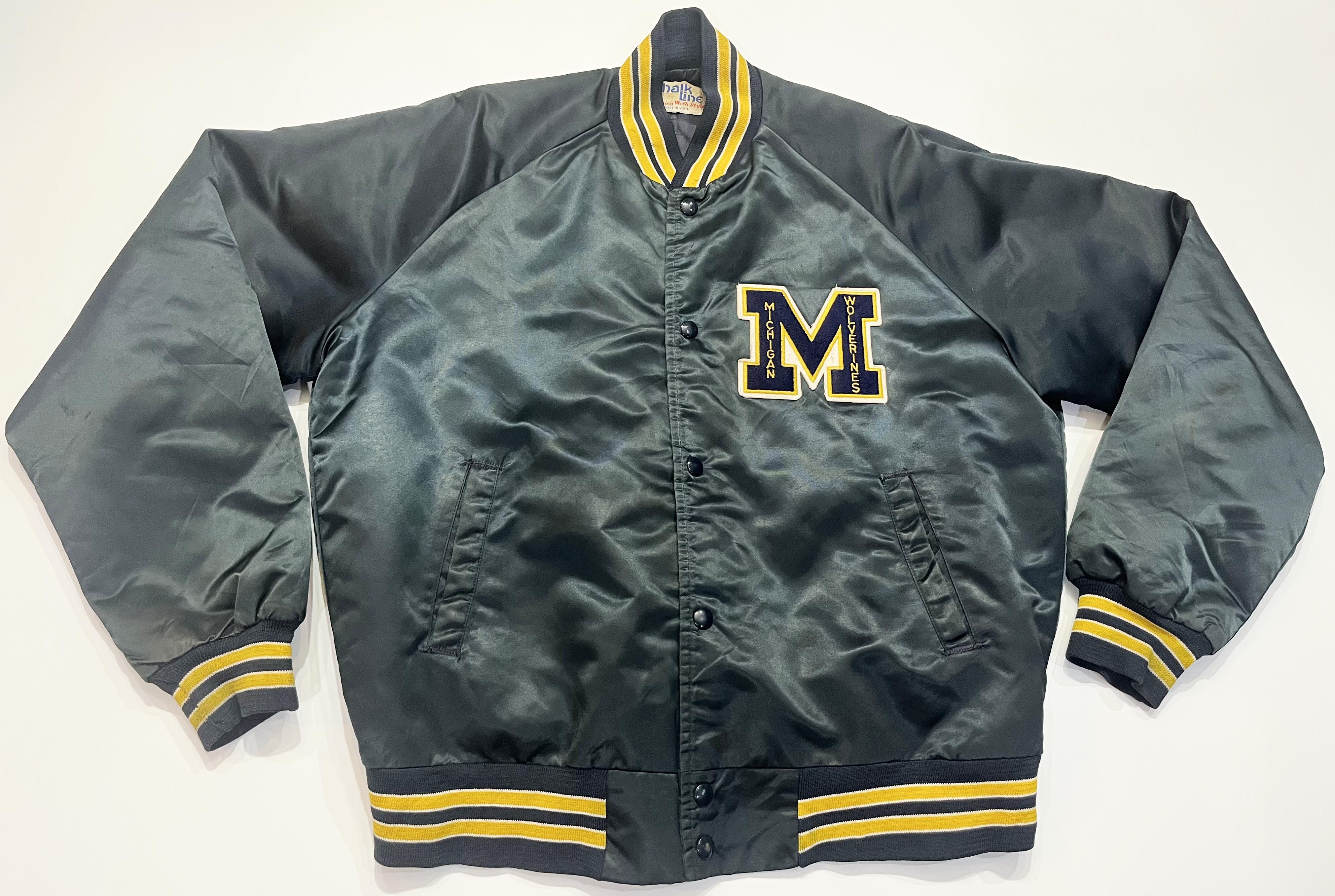 Chalk Line Vintage Chalk Line Michigan Wolverines NCAA Bomber Jacket Size US L / EU 52-54 / 3 - 2 Thumbnail